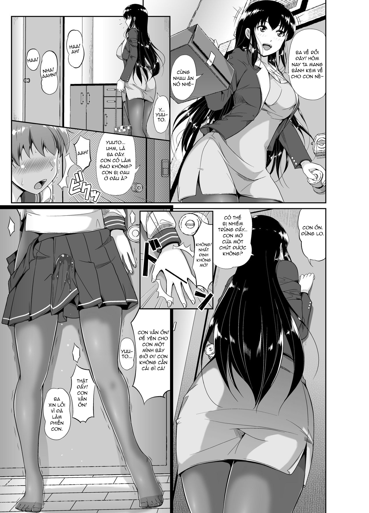Đọc truyện hentai Papa, Boku no Onna ni Natte - Phần không màu