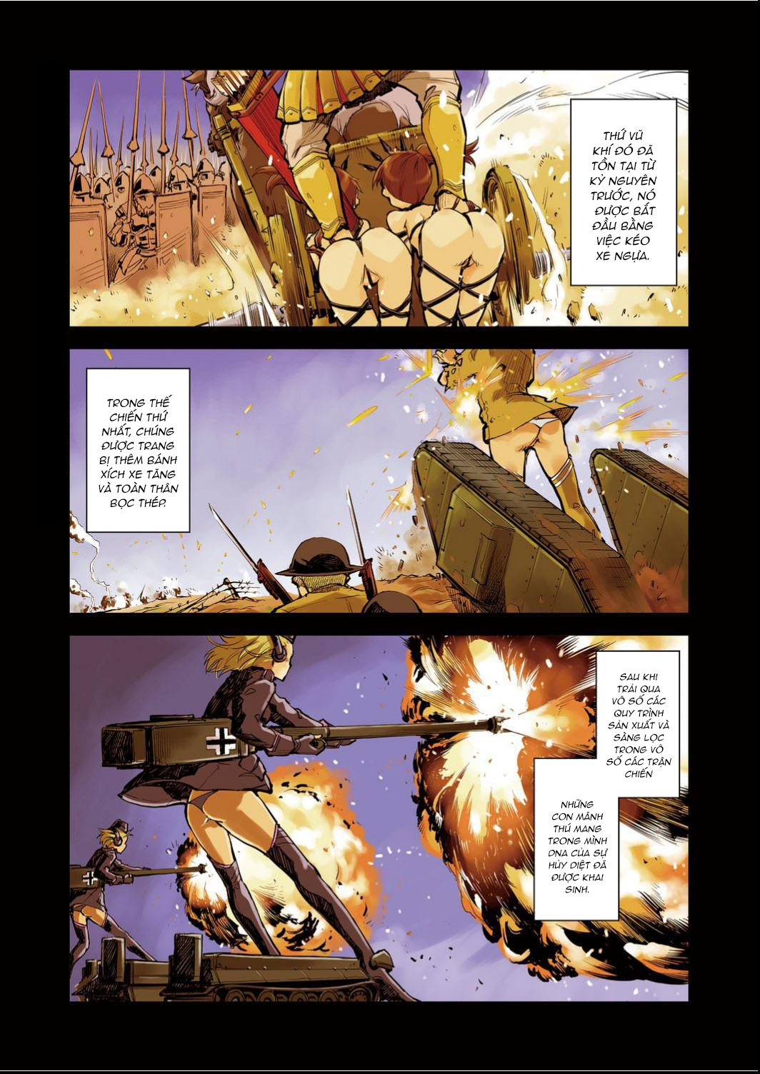 Đọc truyện hentai Những thiếu nữ chiến xa Chiến tuyến số 1