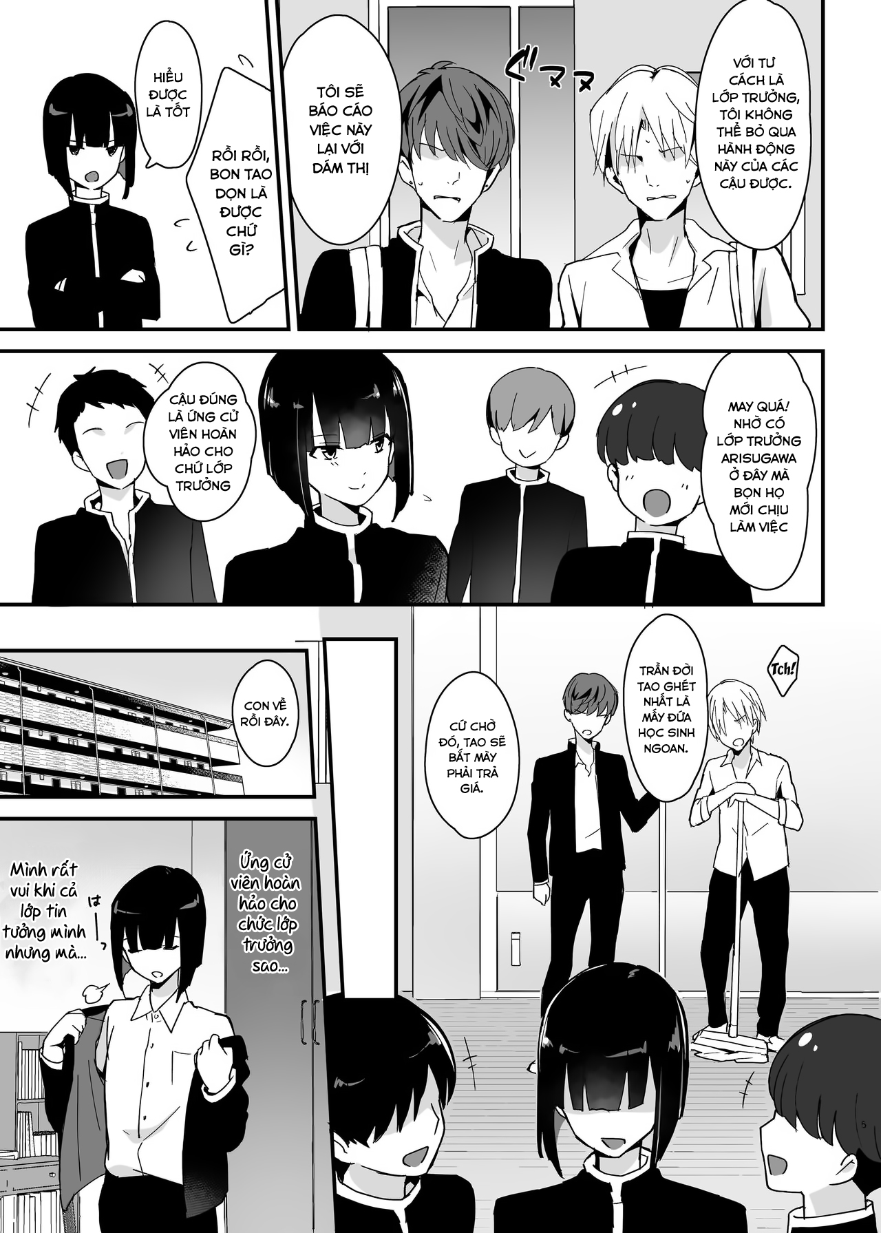 Đọc truyện hentai Iinchou wa Furyou Chinpo ni Otosareru - Oneshot