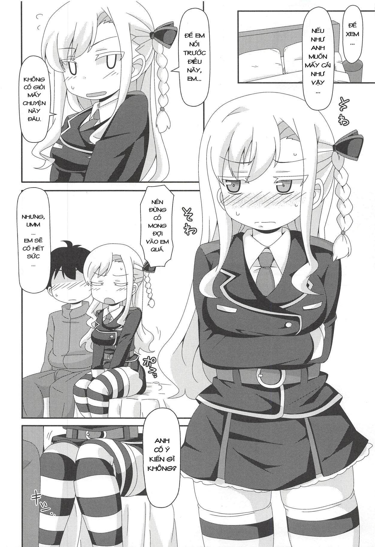 Đọc truyện hentai Véo bằng đùi trần!! (Hạm đội trường trung học) - Oneshot