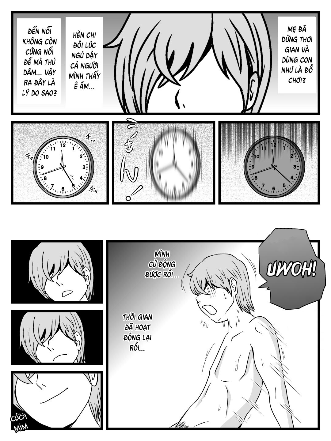 Đọc truyện hentai Điều mẹ đã làm với tôi khi dừng thời gian - Oneshot