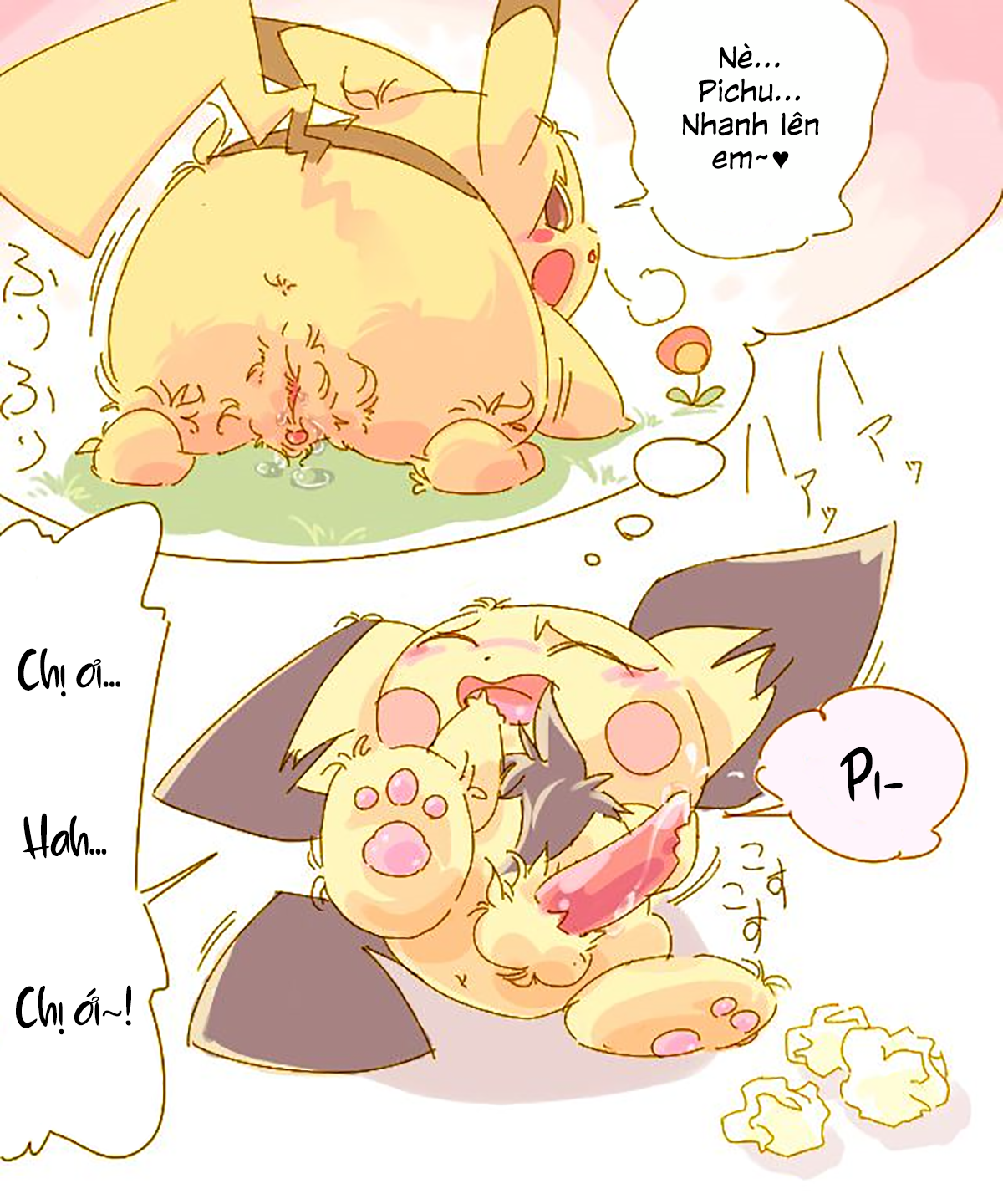 Đọc truyện hentai Pikachu Kiss Pichu - Oneshot