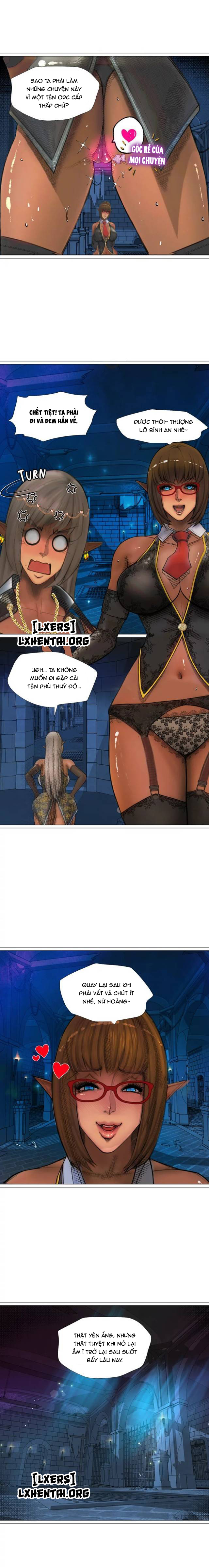 Đọc truyện hentai Nữ Hoàng Dark Elf Và Nô Lệ Orc - Chap 18