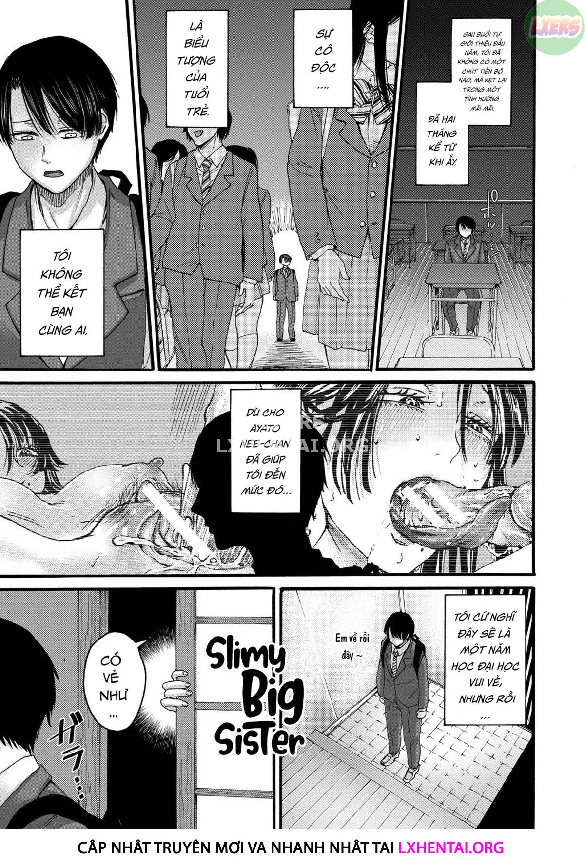 Đọc truyện hentai Cái lỗ thân mật của chị gái và anh trai - Chap 2