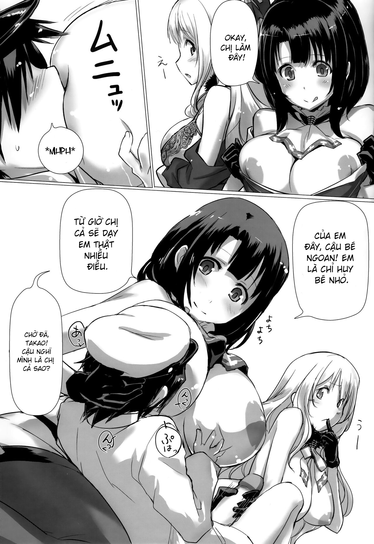 Đọc truyện hentai Takao to Atago to Teitoku de H Suru Hon (Kantai Collection -KanColle-) - Oneshot
