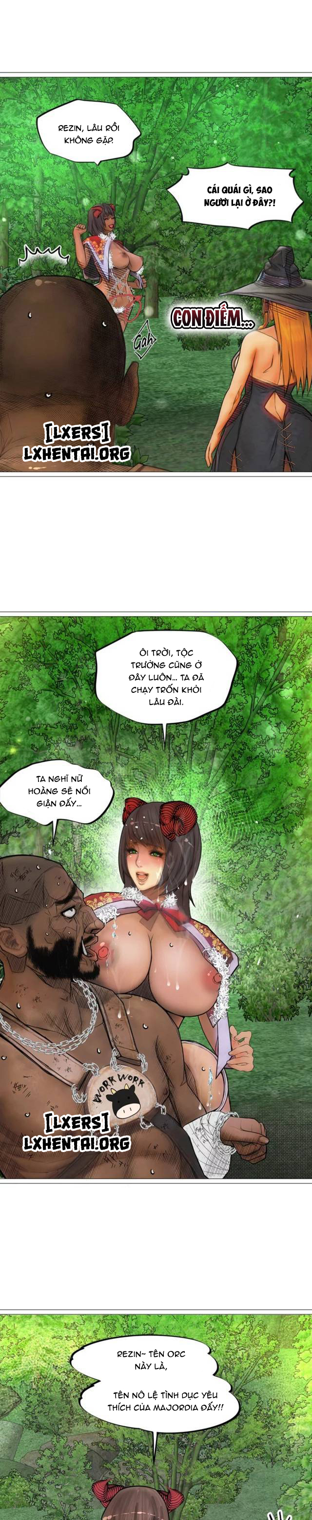 Đọc truyện hentai Nữ Hoàng Dark Elf Và Nô Lệ Orc - Chap 18