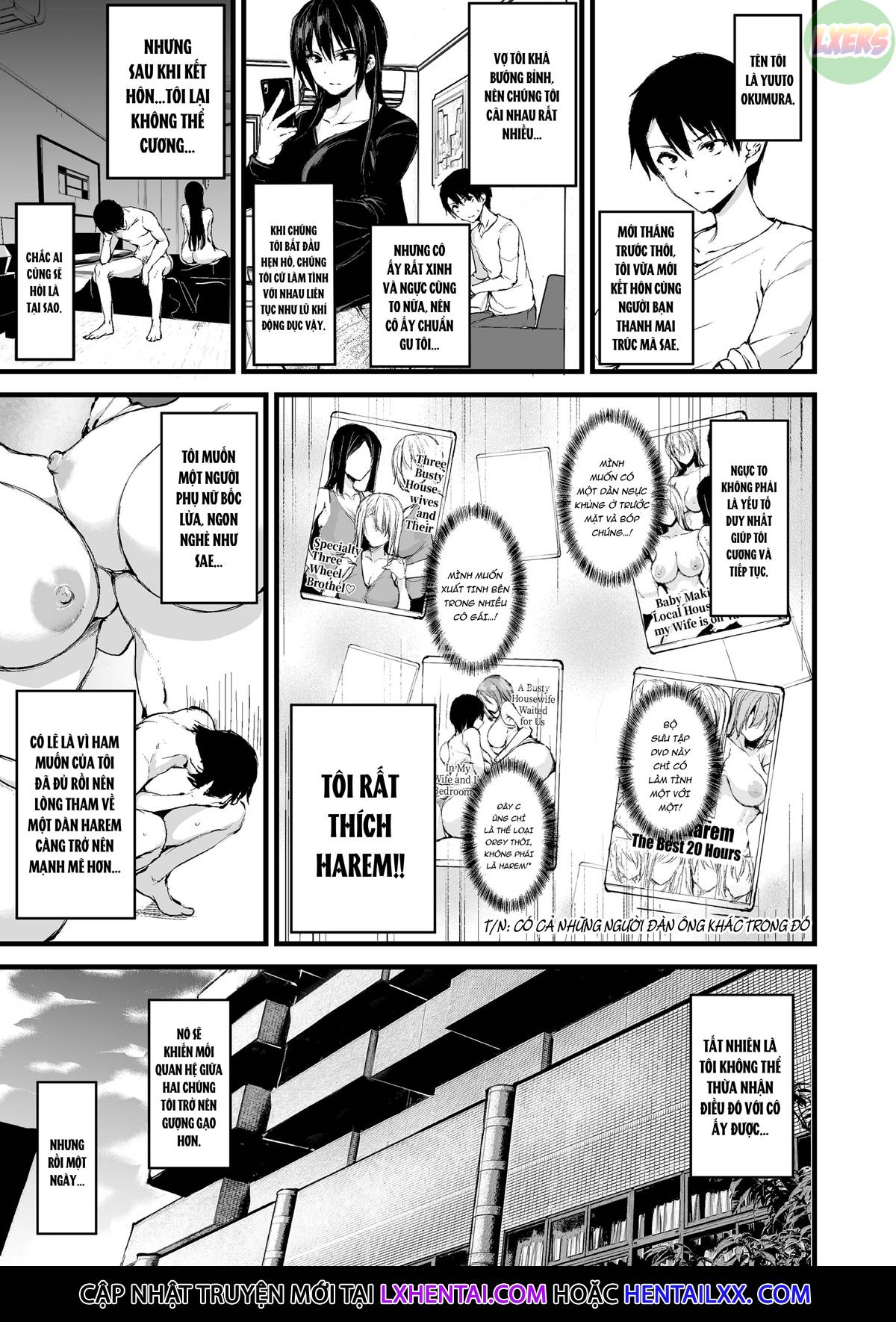 Đọc truyện hentai Không lên đỉnh nổi nếu không có hai cặp vú khủng nên vợ tôi đã đưa bạn của cô ấy đến! - Chap 1