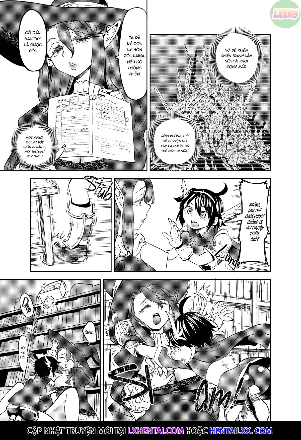 Đọc truyện hentai Tái sinh thành một nữ anh hùng có 5 người vợ quỷ - Chap 3