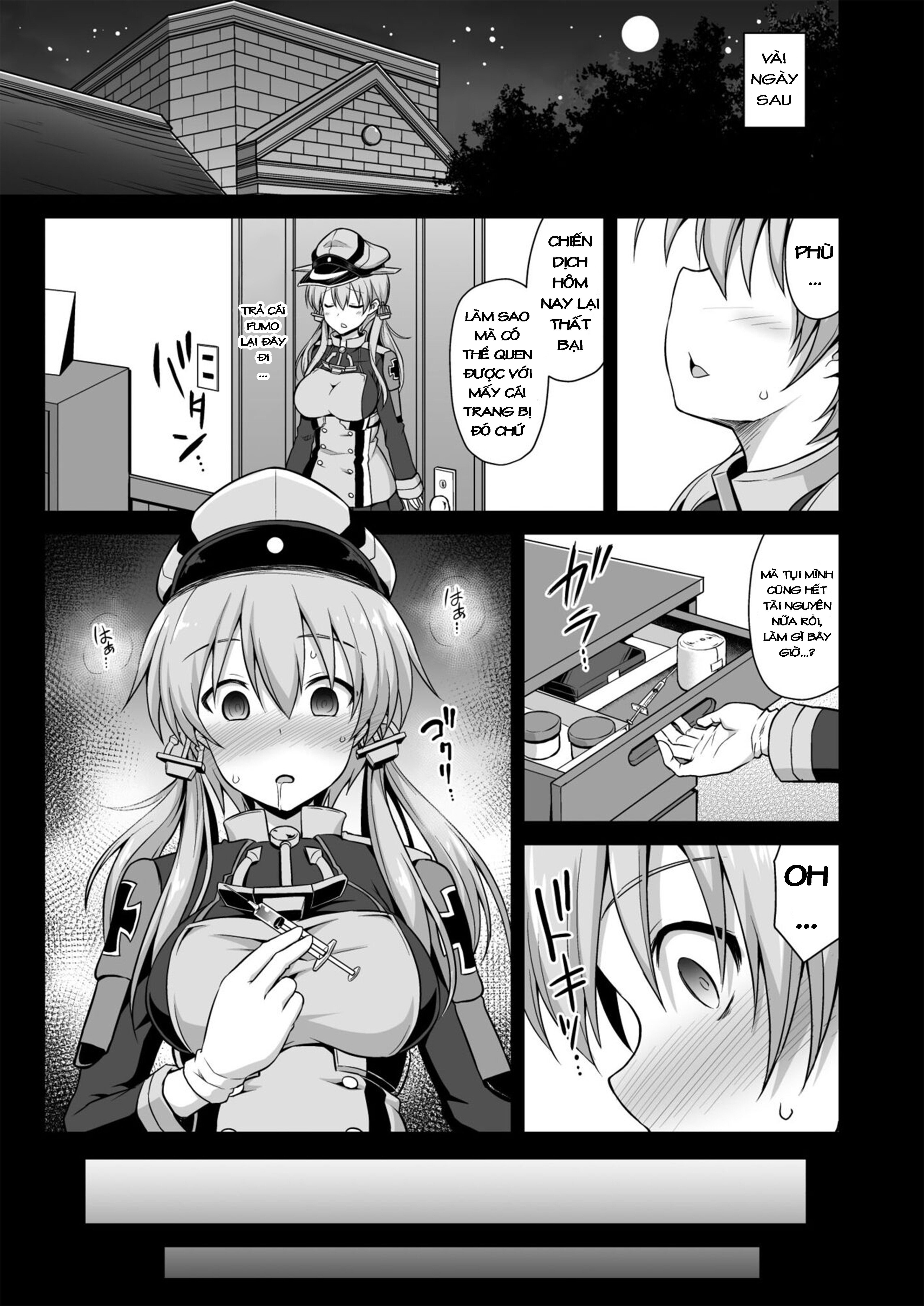 Đọc truyện hentai Đêm trước khi Kanmusu mang thai, mối tình bị đánh thuốc mê của Prinz Eugen - Oneshot