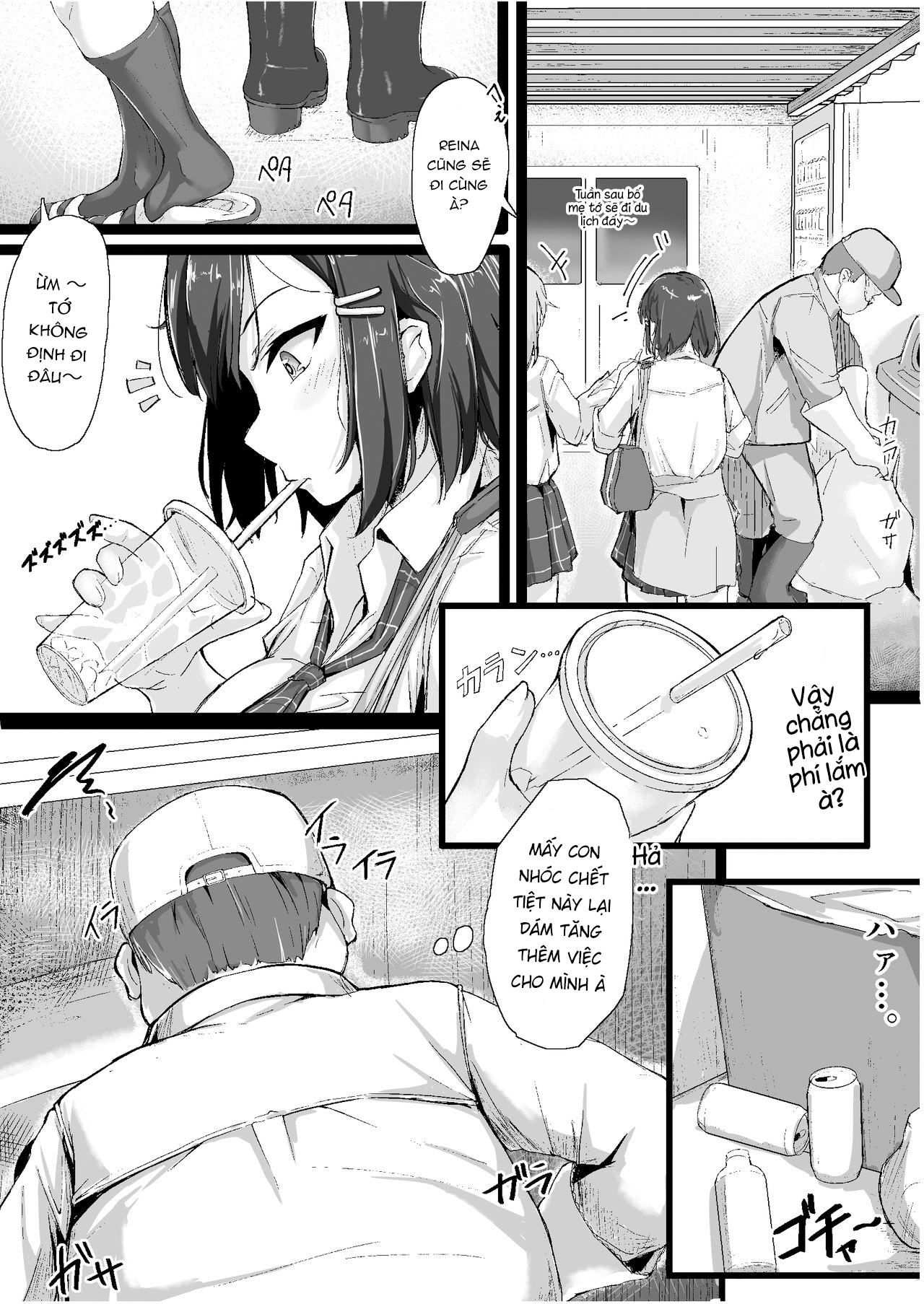 Đọc truyện hentai Namaiki na ♀ o Oji-san ga Wakaraseta Hi - Oneshot