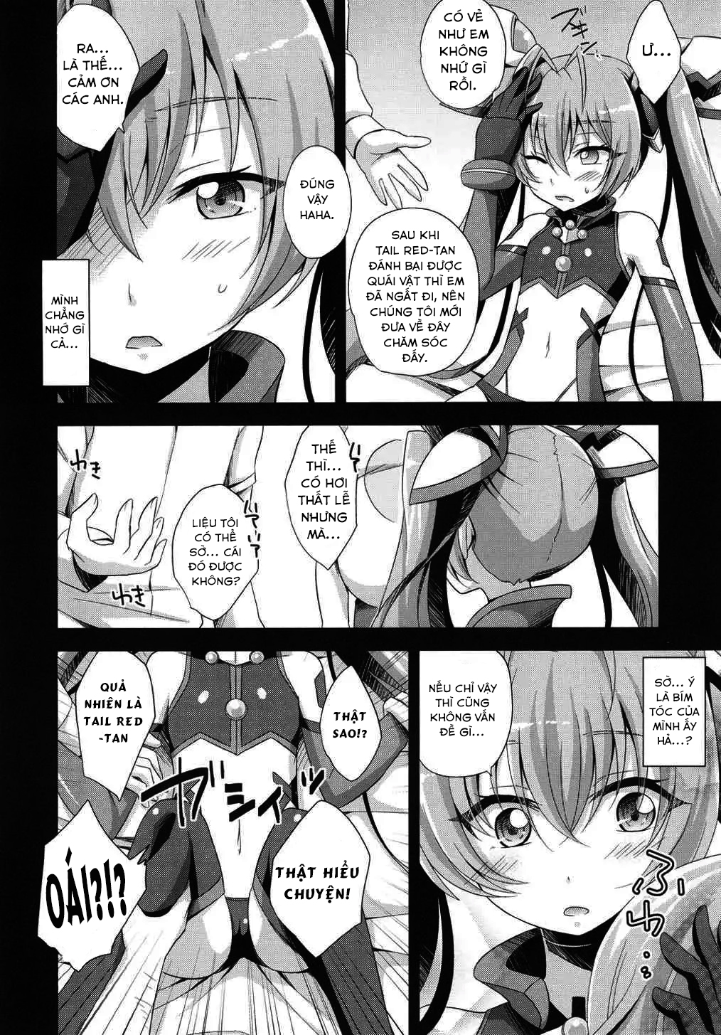 Đọc truyện hentai Hai bím đỏ tươi! - Oneshot
