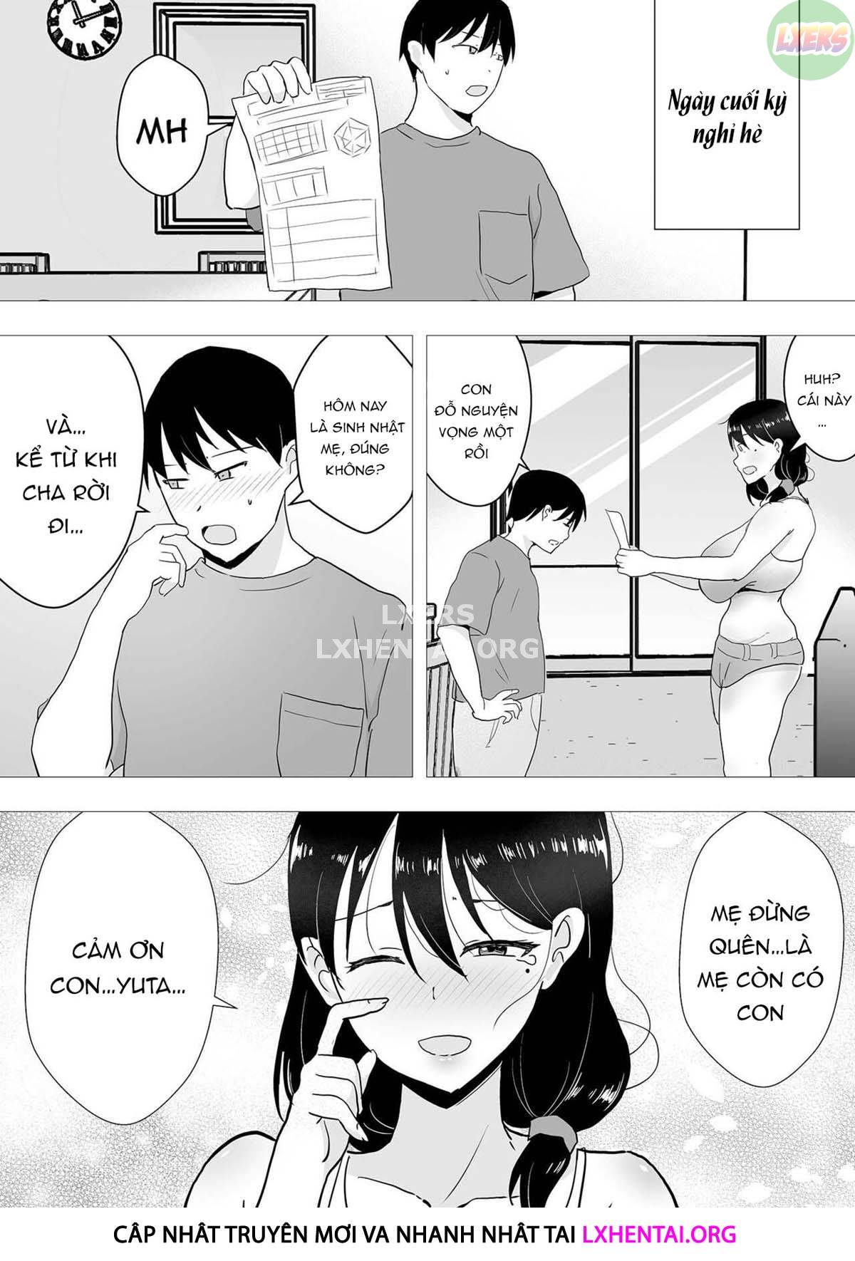Đọc truyện hentai Người mẹ yêu quý của tôi, cô bạn gái ngốc nghếch của tôi - Chap 2