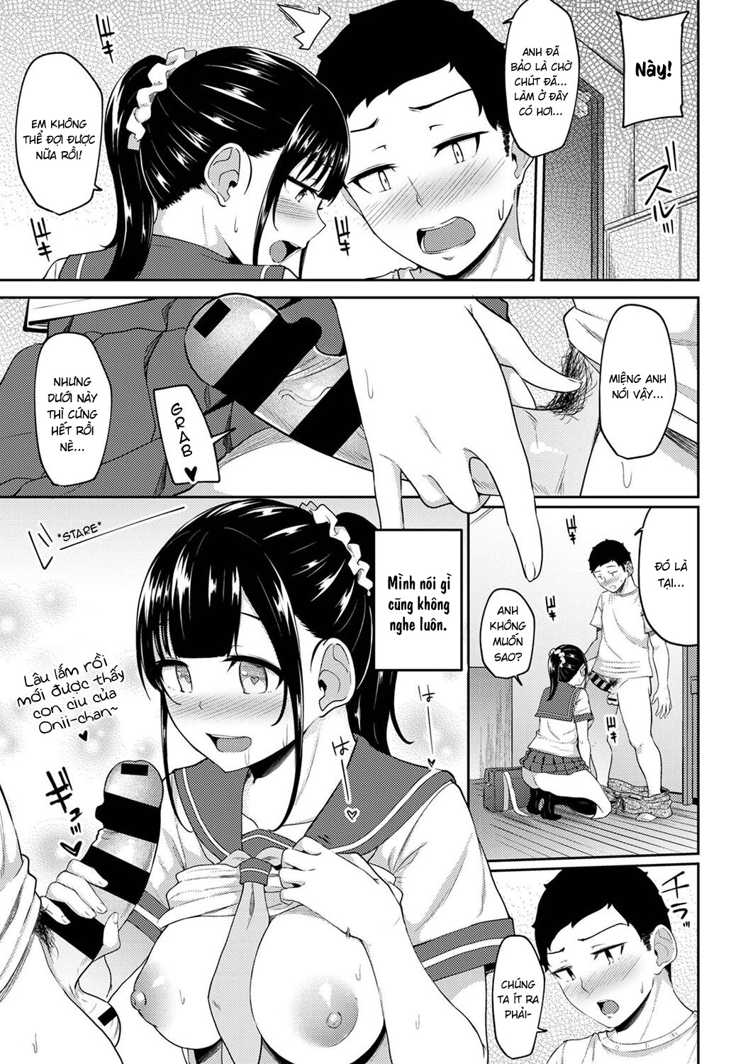 Đọc truyện hentai Tôi cố chịch em gái khi thấy ẻm mặc tạp dề khỏa thân... - Chap 7
