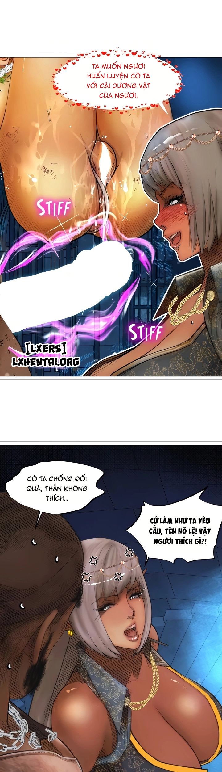 Đọc truyện hentai Nữ Hoàng Dark Elf Và Nô Lệ Orc - Chap 25
