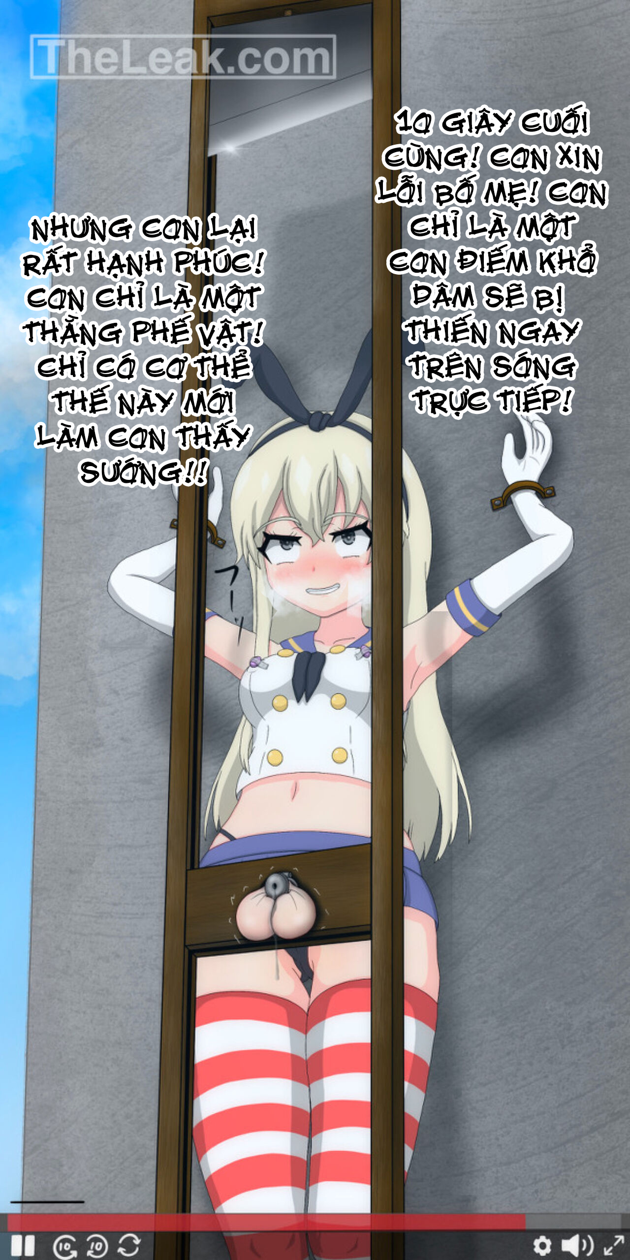 Đọc truyện hentai Buổi live Stream tự thiến của Shimakaze! - Oneshot