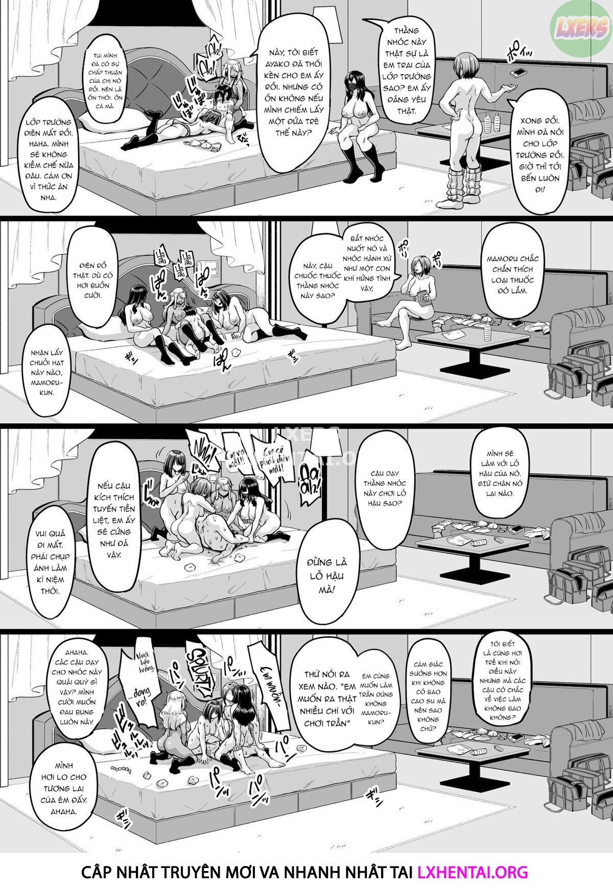 Đọc truyện hentai Papa-Katsu Bitch No Atashi-Ra Ga Anta No Otouto O Katte Mesuiki Yarichin-Kun Ni Shite Kawaigatteageru - Oneshot