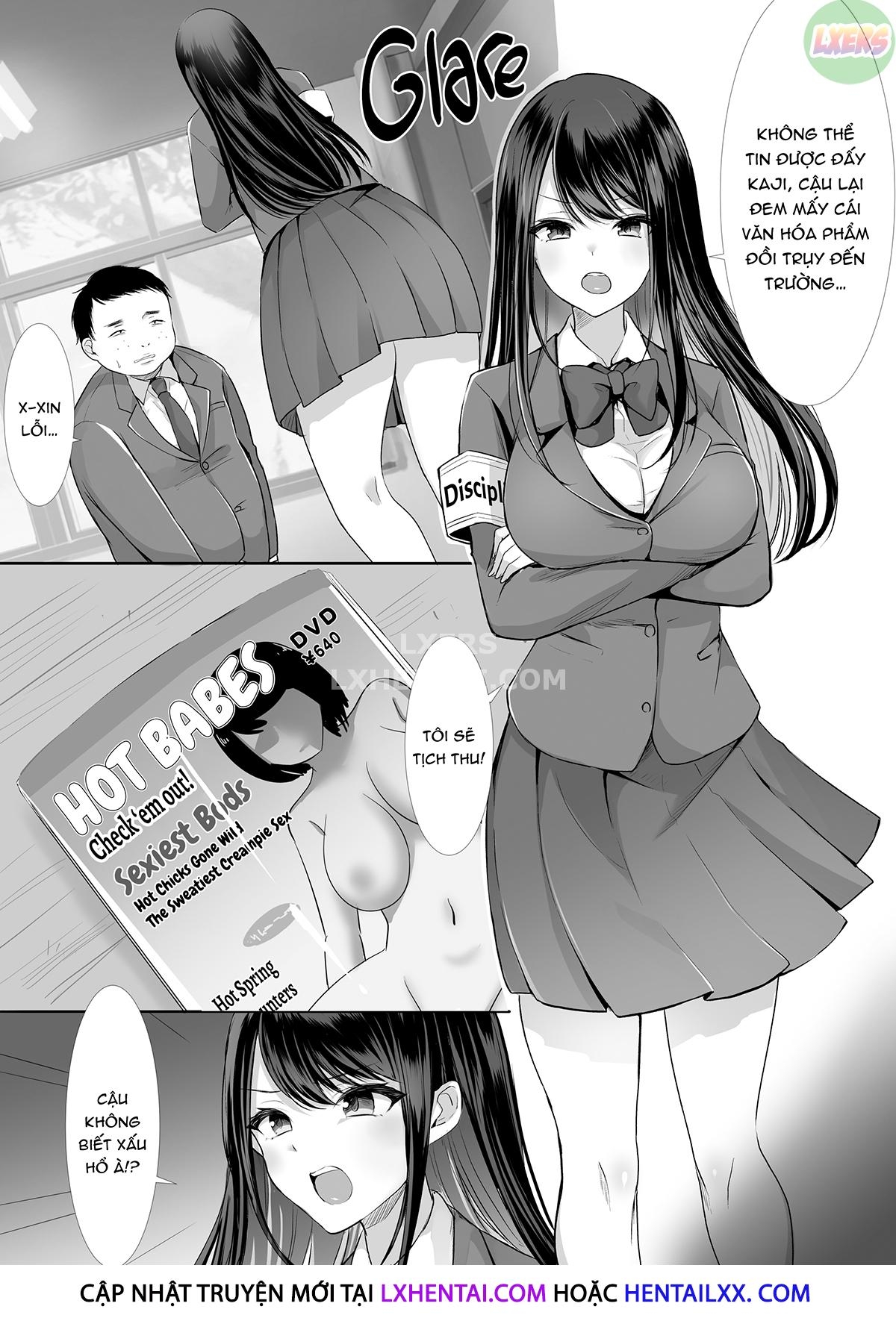 Đọc truyện hentai Stuck After School — A Busty Virgin Hall Monitor Gets Caught Touching Herself - Oneshot