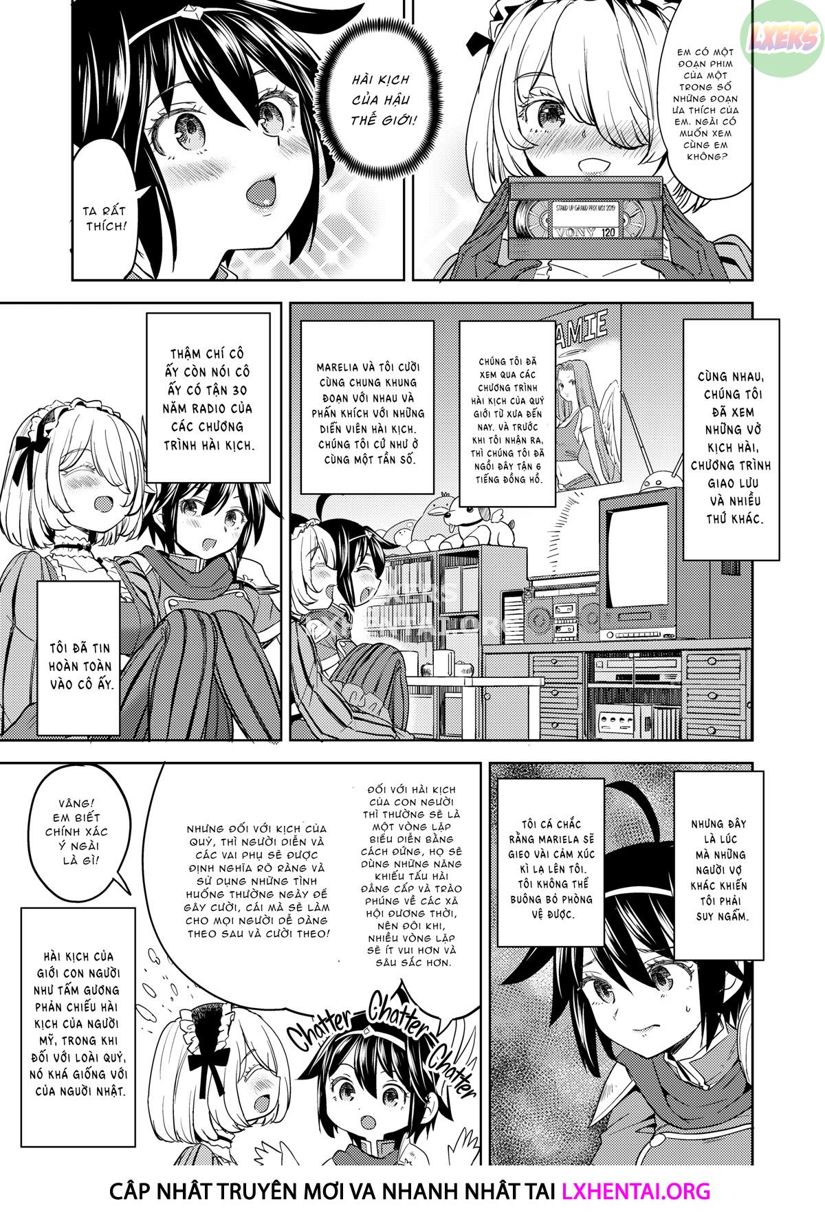 Đọc truyện hentai Tái sinh thành một nữ anh hùng có 5 người vợ quỷ - Chap 4