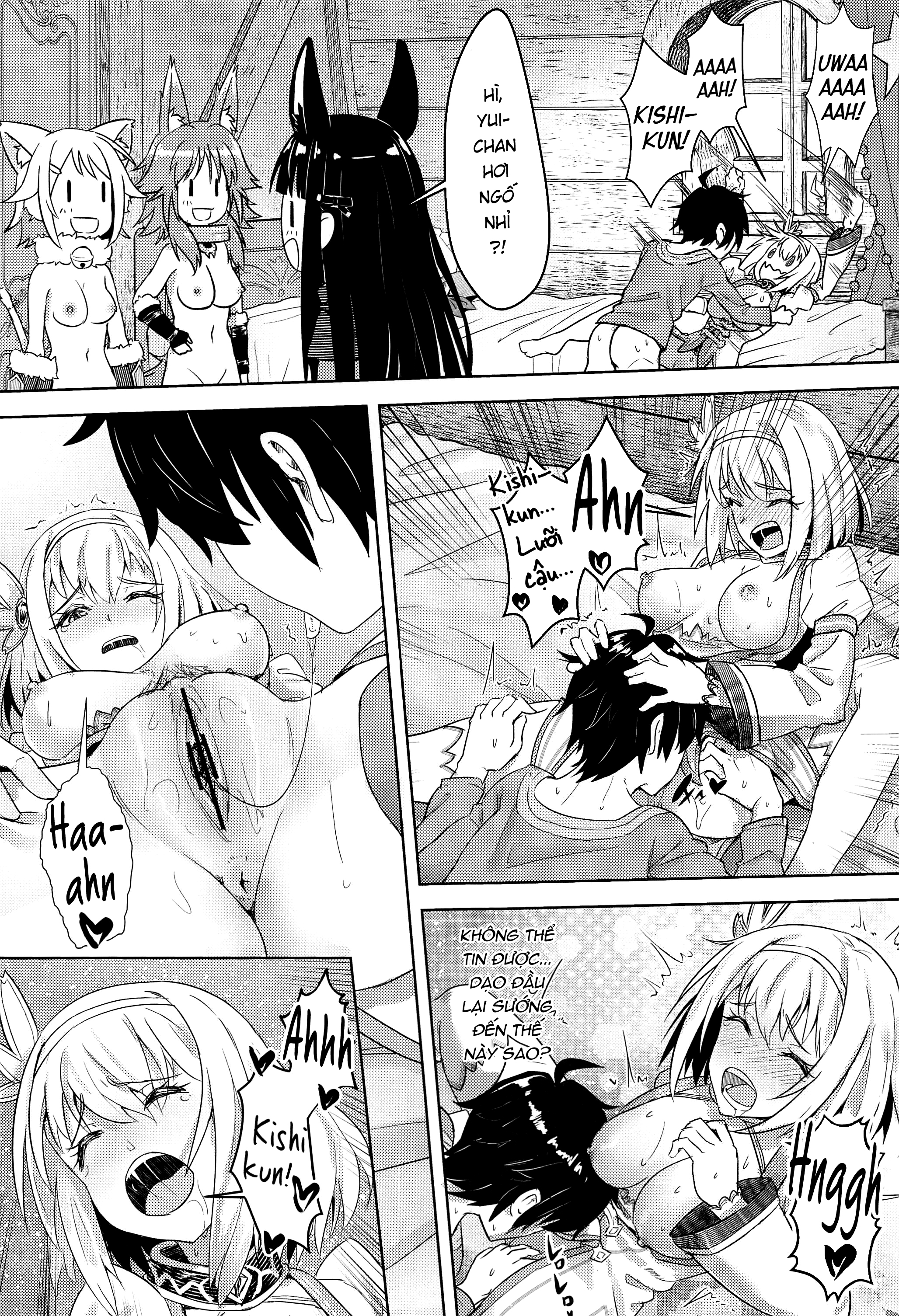 Đọc truyện hentai Yui-chan to Kishi-kun Futarikiri no Hitotoki Oneshot