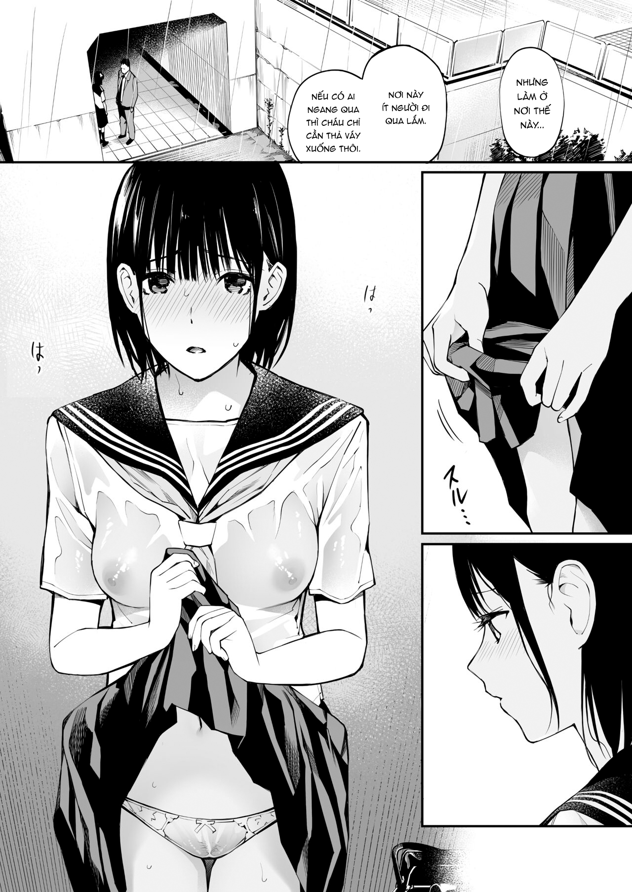 Đọc truyện hentai Tôi lõa thể trong chiều mưa - Oneshot nuột