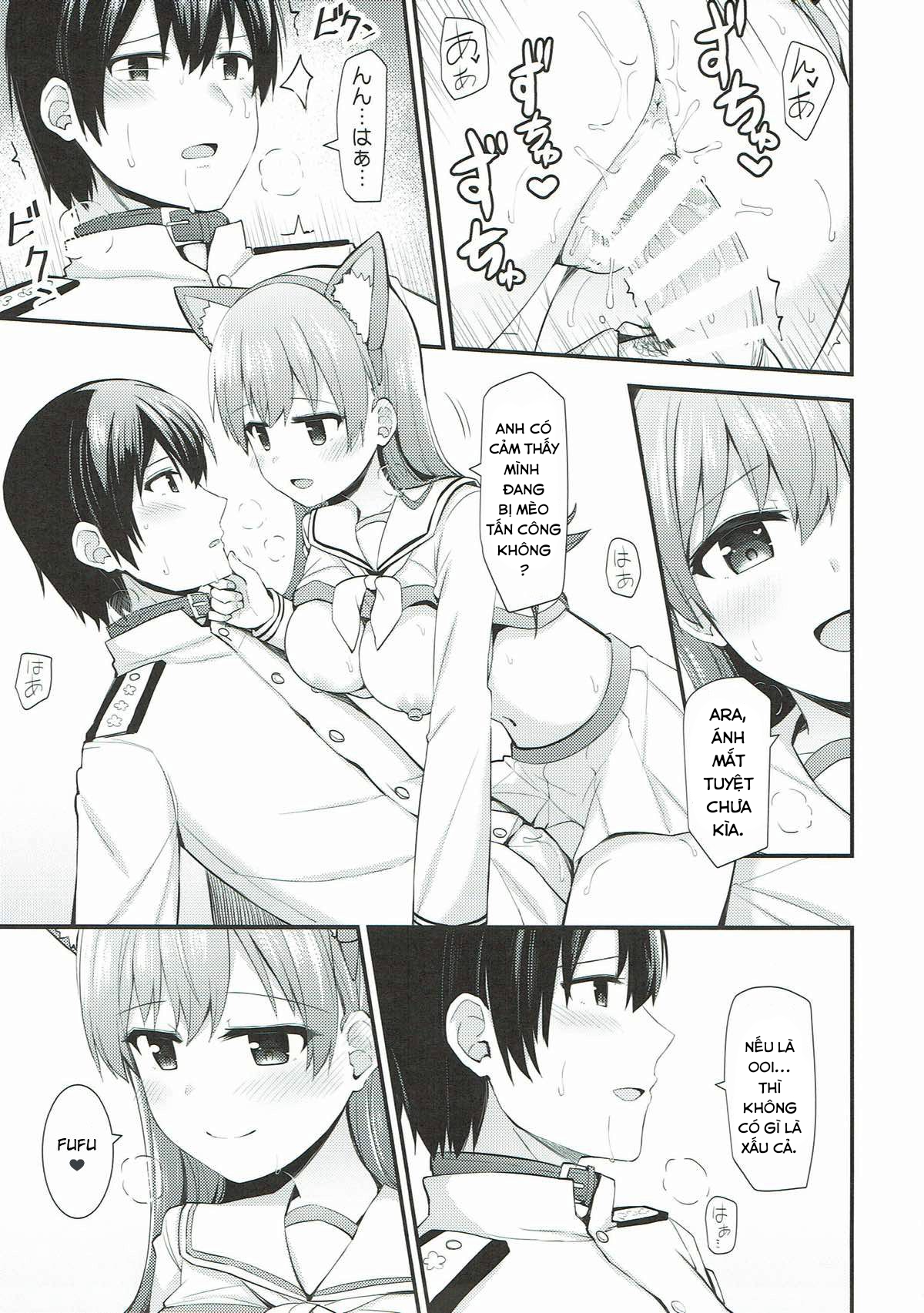 Đọc truyện hentai Ooi! Đeo tai mèo lên đi! (Kantai Collection -KanColle-) - Oneshot