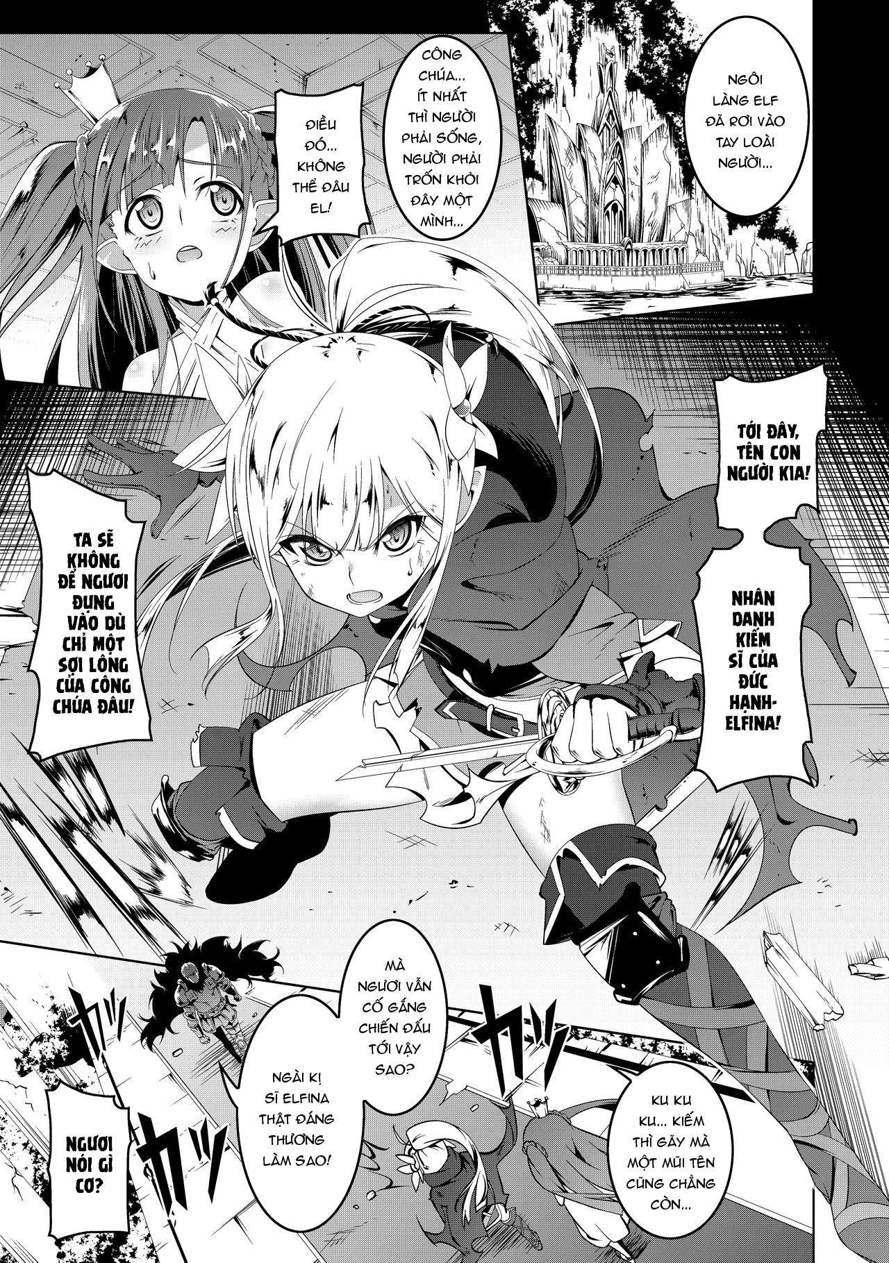 Đọc truyện hentai Kị sĩ khoái lạc ~Elfina~ - Chap 1