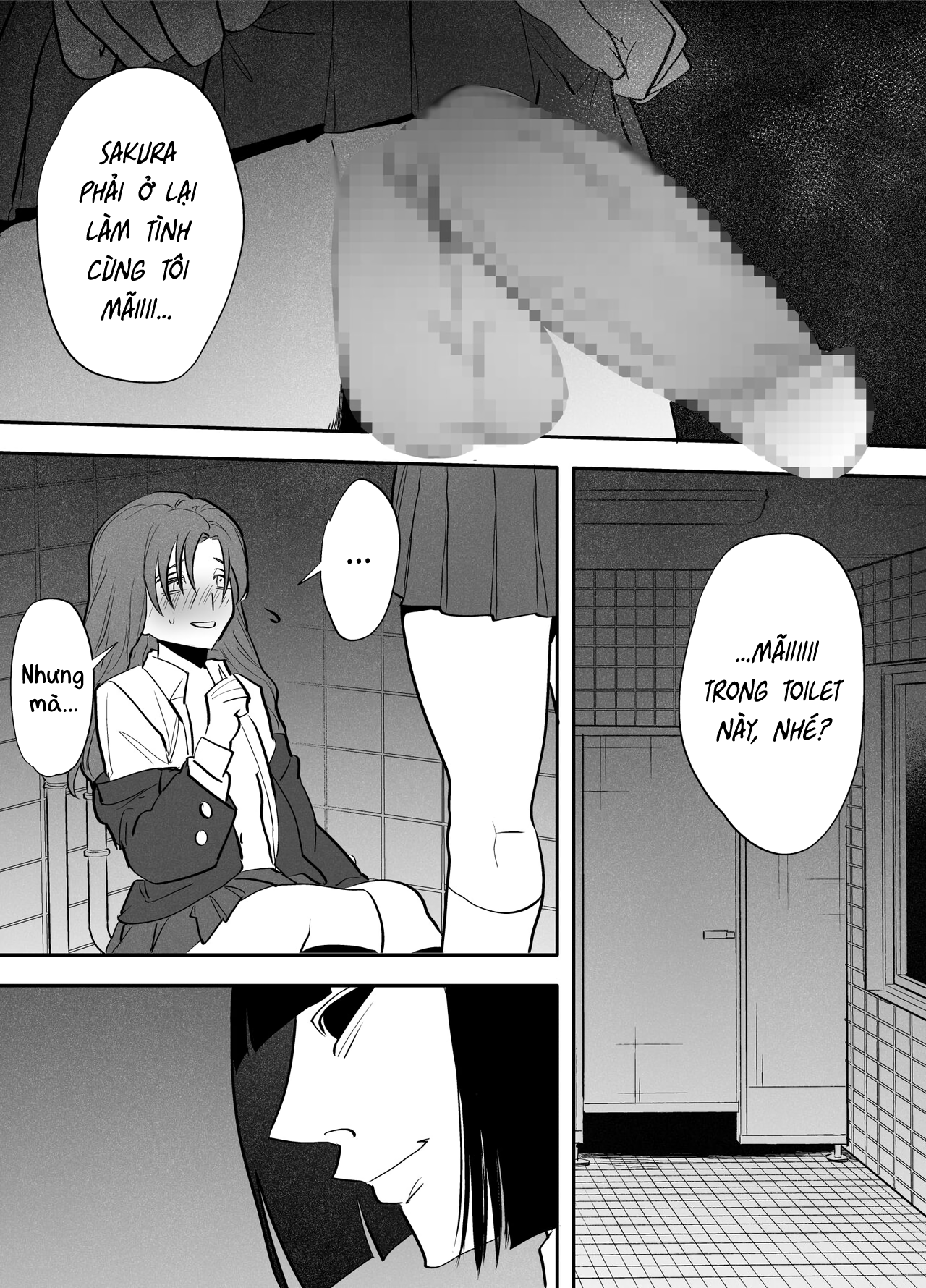 Đọc truyện hentai Mình, WC, và futanari Hanako-san - Sợ wa sợ wa