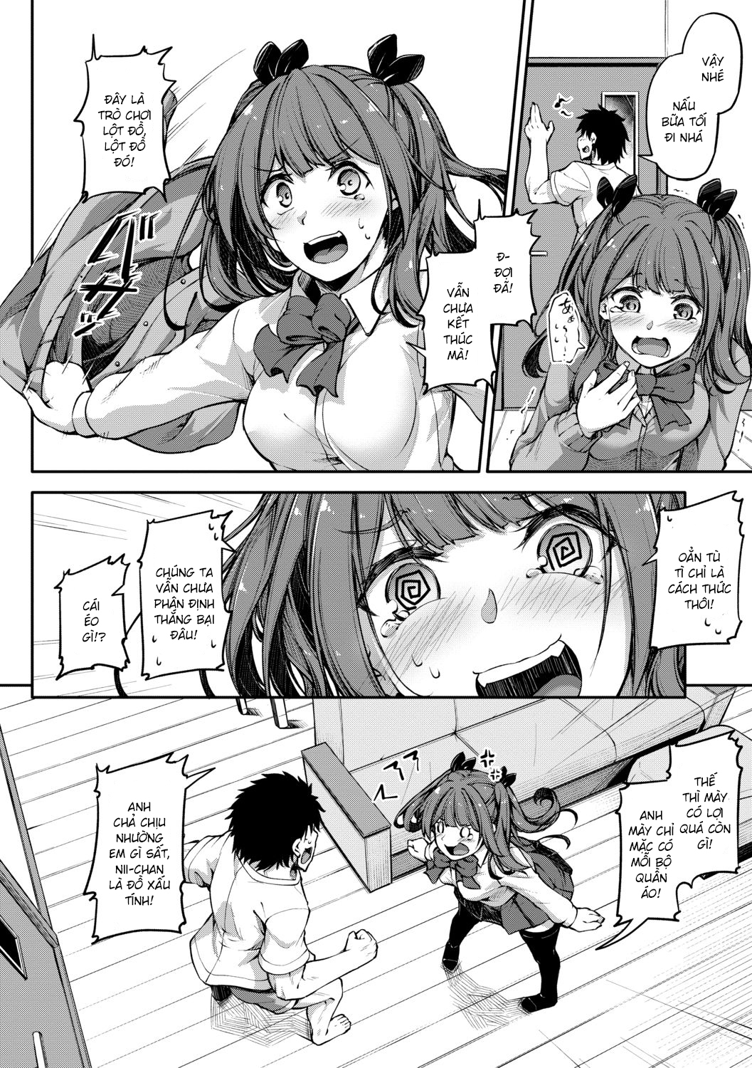 Đọc truyện hentai Nếu thua Onii-chan, bọn tôi sẽ làm tình! ~ Oẳn tù tì - Chap 1
