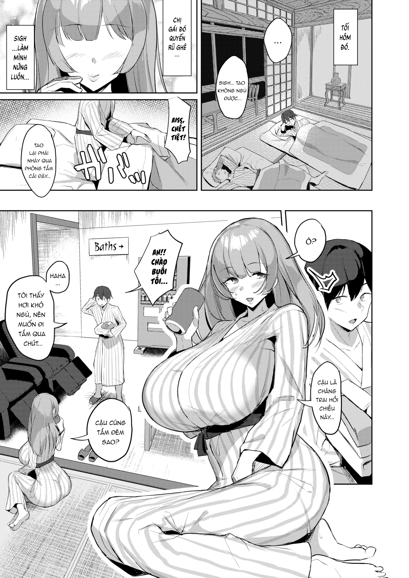 Đọc truyện hentai Suối nước nóng nứng tình - Chap 1