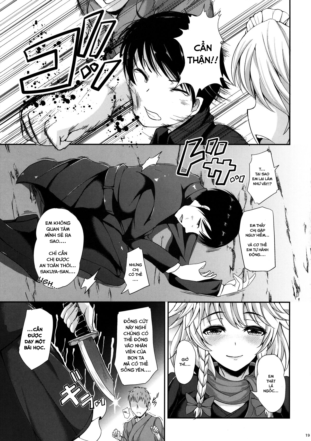 Đọc truyện hentai Hoàn cảnh bí mật của Izayoi Sakuya - Oneshot