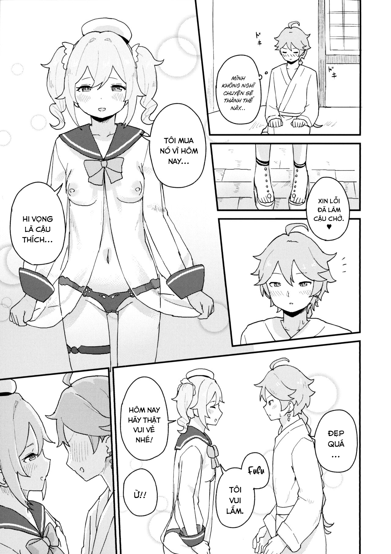 Đọc truyện hentai Seiyoku no Tsuyoi Barbara no Hanashi (Genshin Impact) - Oneshot
