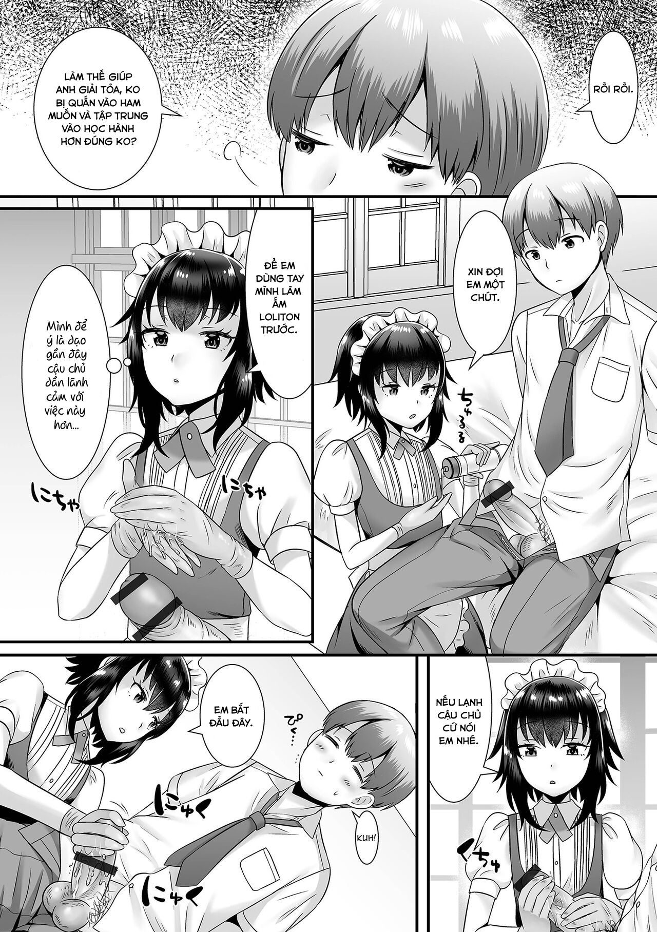 Đọc truyện hentai Seiki Sakushu Maid-san Oshigoto Desu Yo - Oneshot
