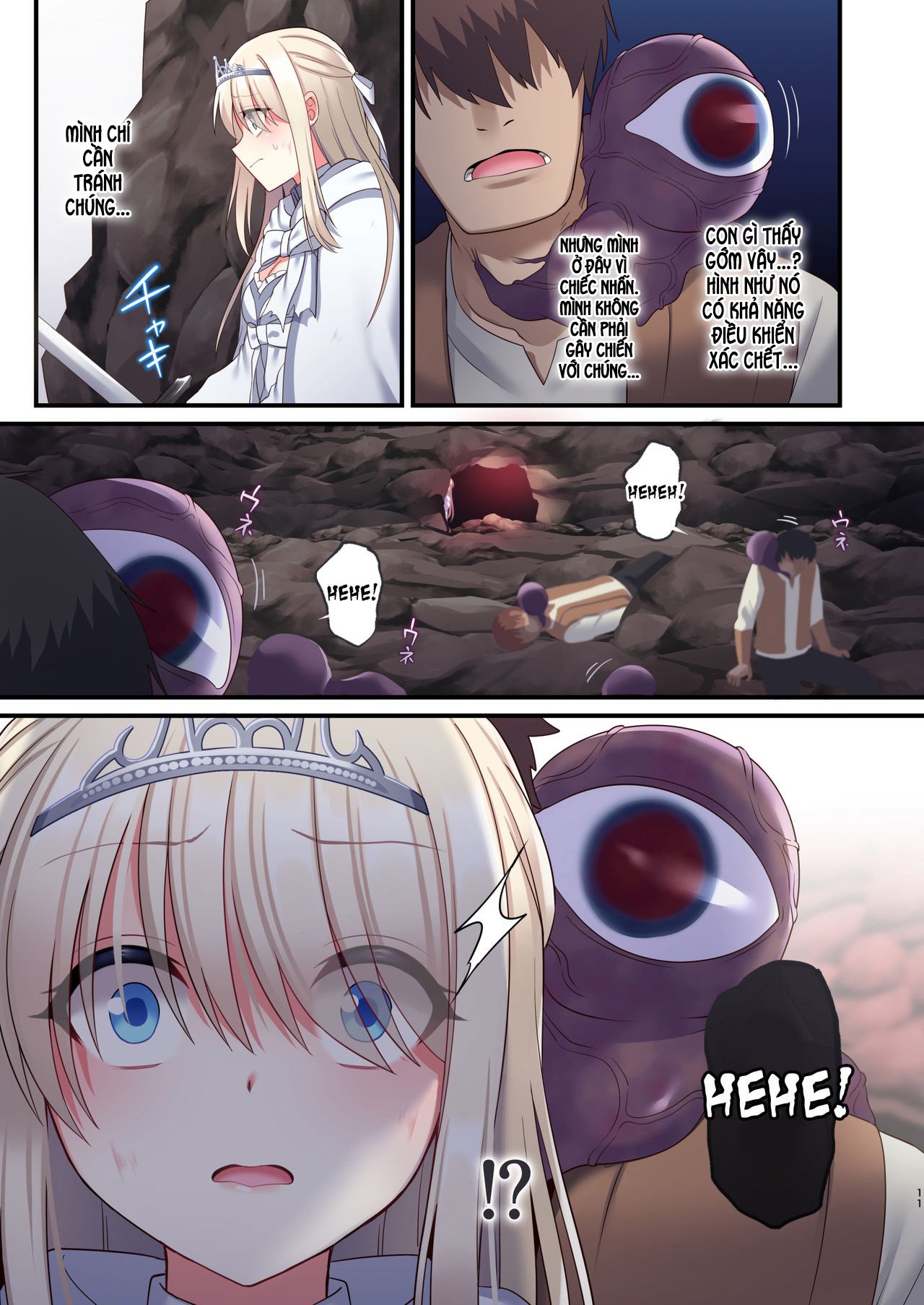 Đọc truyện hentai Noroi no Yubiwa de Game Over + Omake CG - Chap 1: mở giao tranh