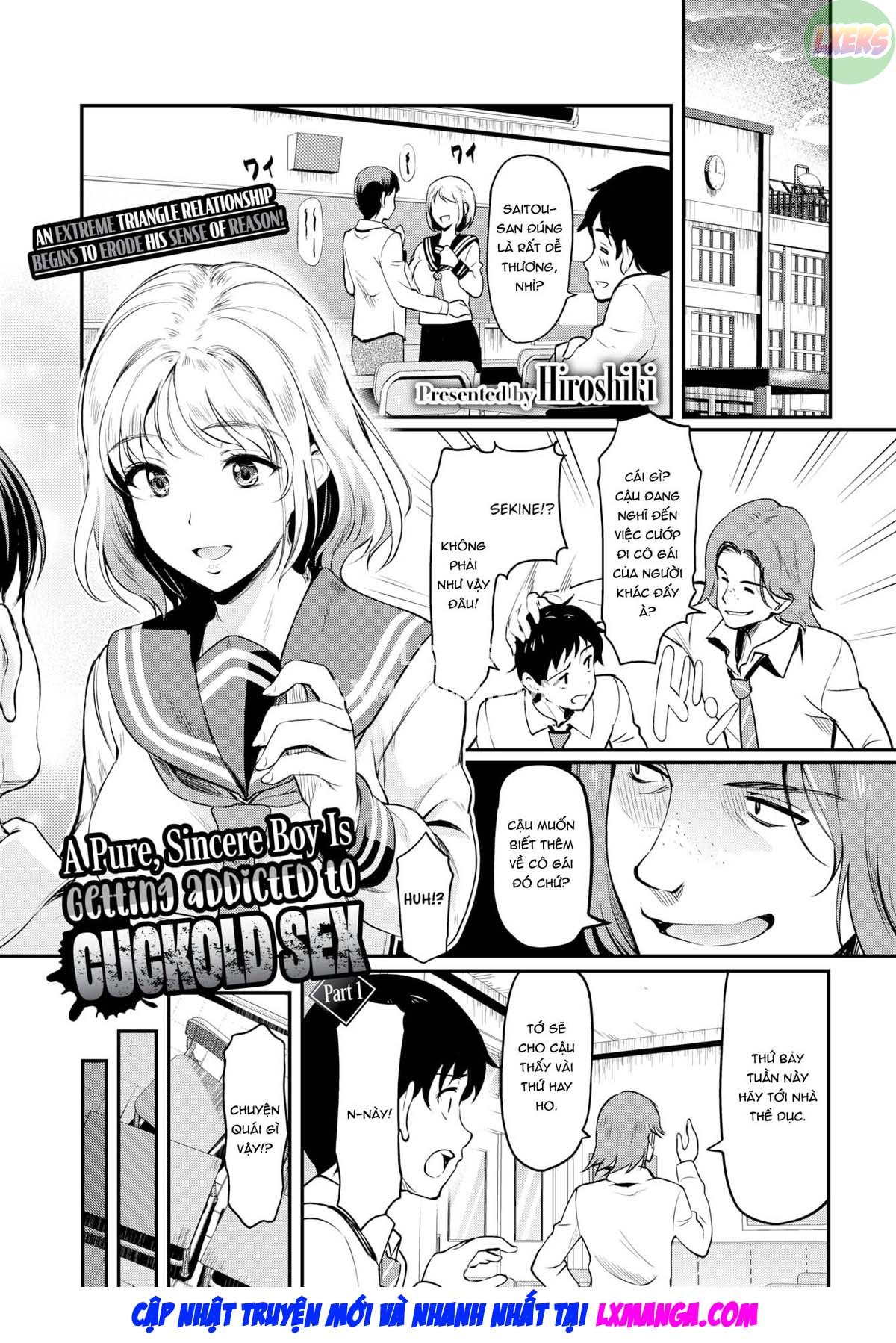 Đọc truyện hentai Một chàng trai thuần khiết, chân thành nghiện đi NTR - Chap 1
