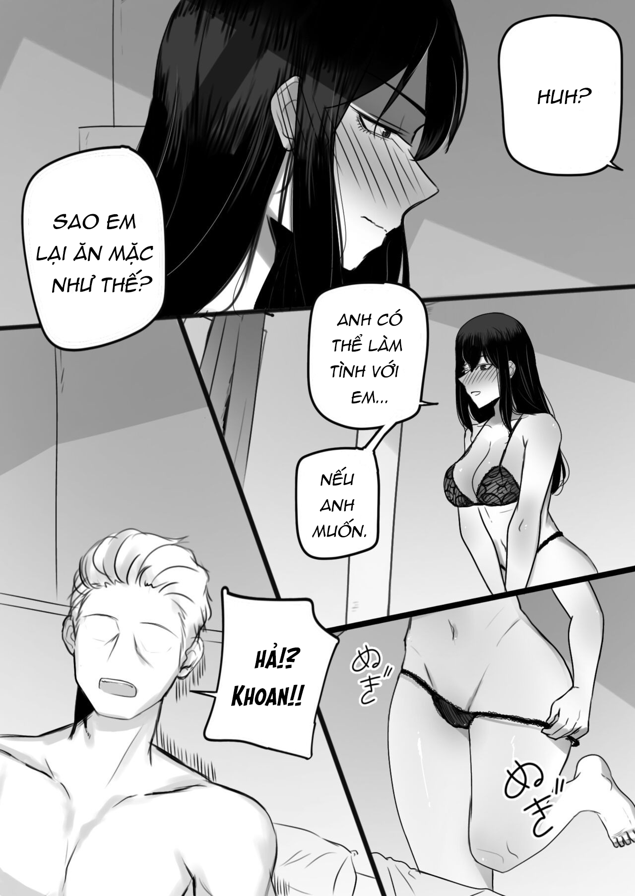 Đọc truyện hentai Dậy Đi, Dưới Em Nóng Muốn Ngủ Cùng Anh - Oneshot