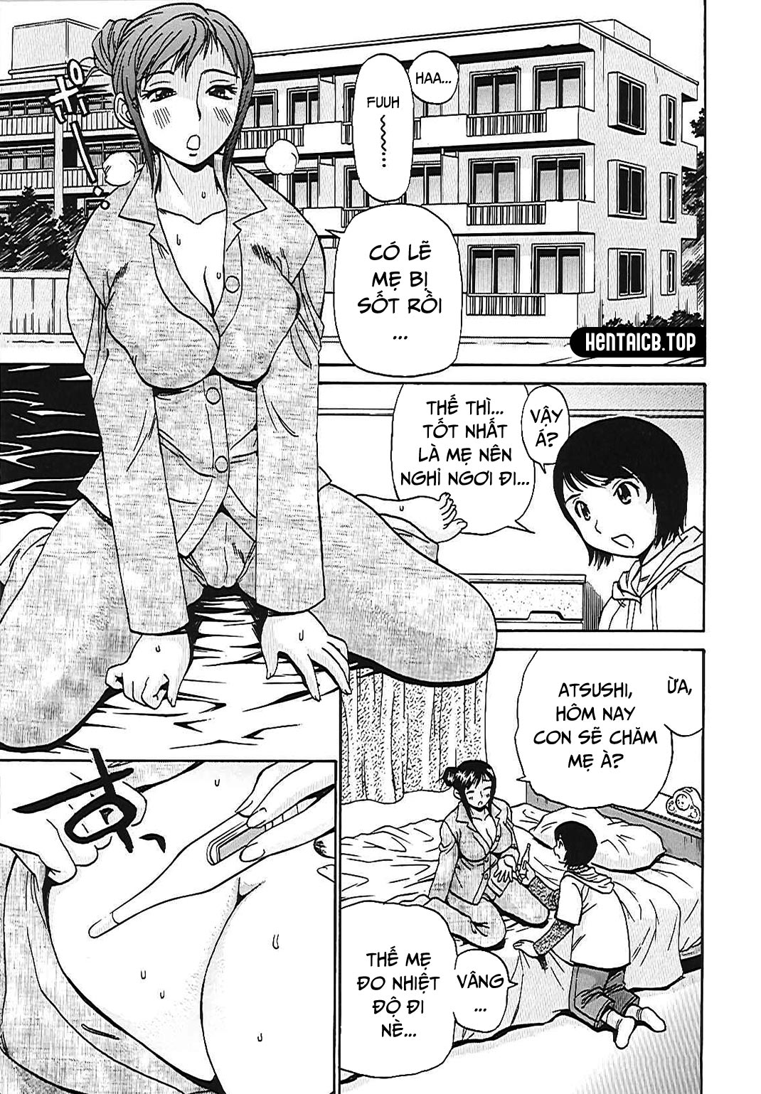 Đọc truyện hentai Triệu chứng sốt của mẹ! - Oneshot