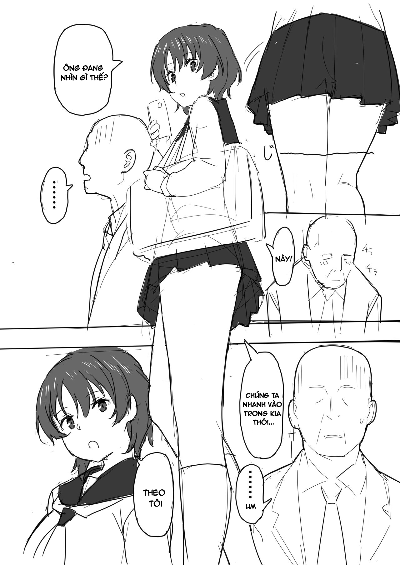 Đọc truyện hentai Nữ sinh và ông già - Oneshot