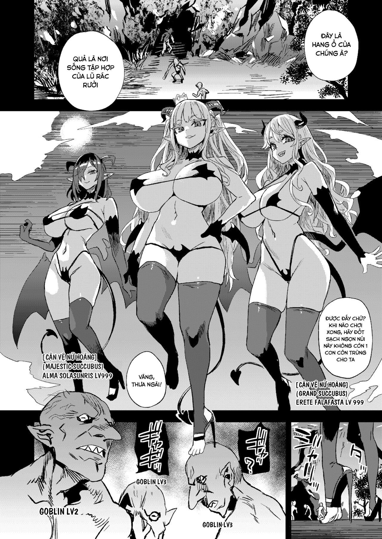 Đọc truyện hentai Nữ hoàng Succubus vs Yêu tinh nhỏ - Chap 1