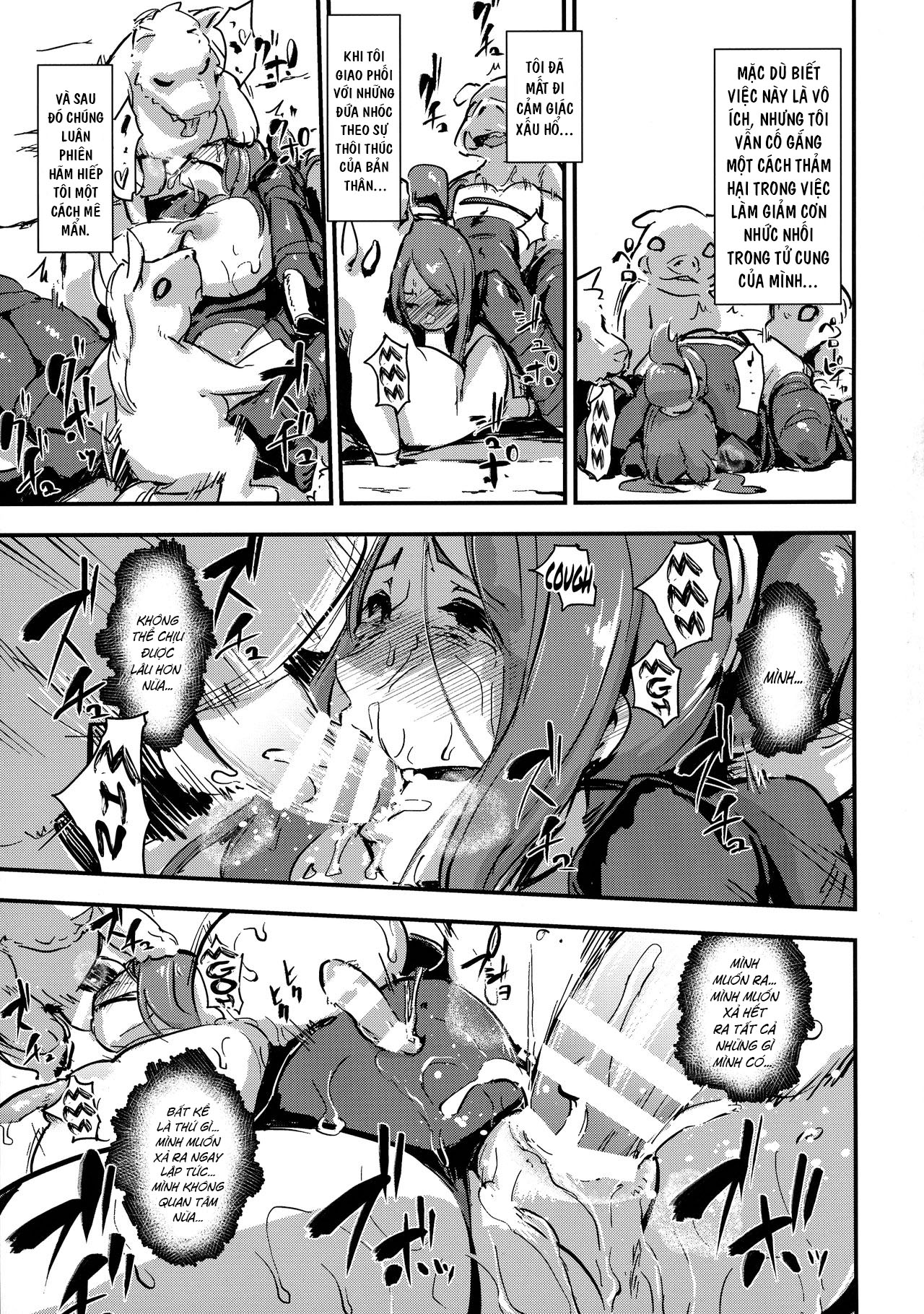 Đọc truyện hentai Majuu Teikoku Hishi Chuu Otto no Tame ni Kairaku Goumon ni Taeru Boukoku no Ouhi 2 - Oneshot