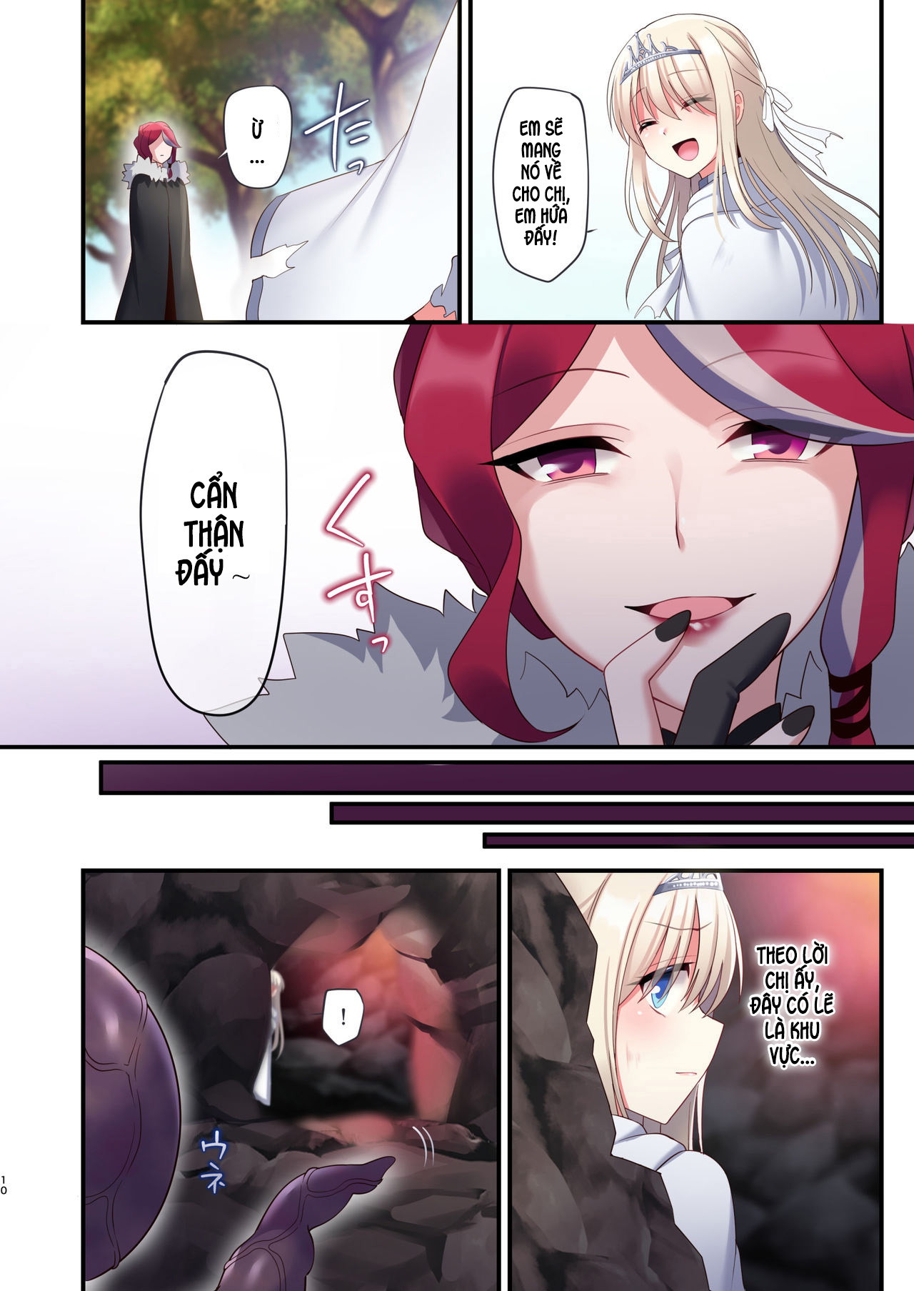 Đọc truyện hentai Noroi no Yubiwa de Game Over + Omake CG - Chap 1: mở giao tranh