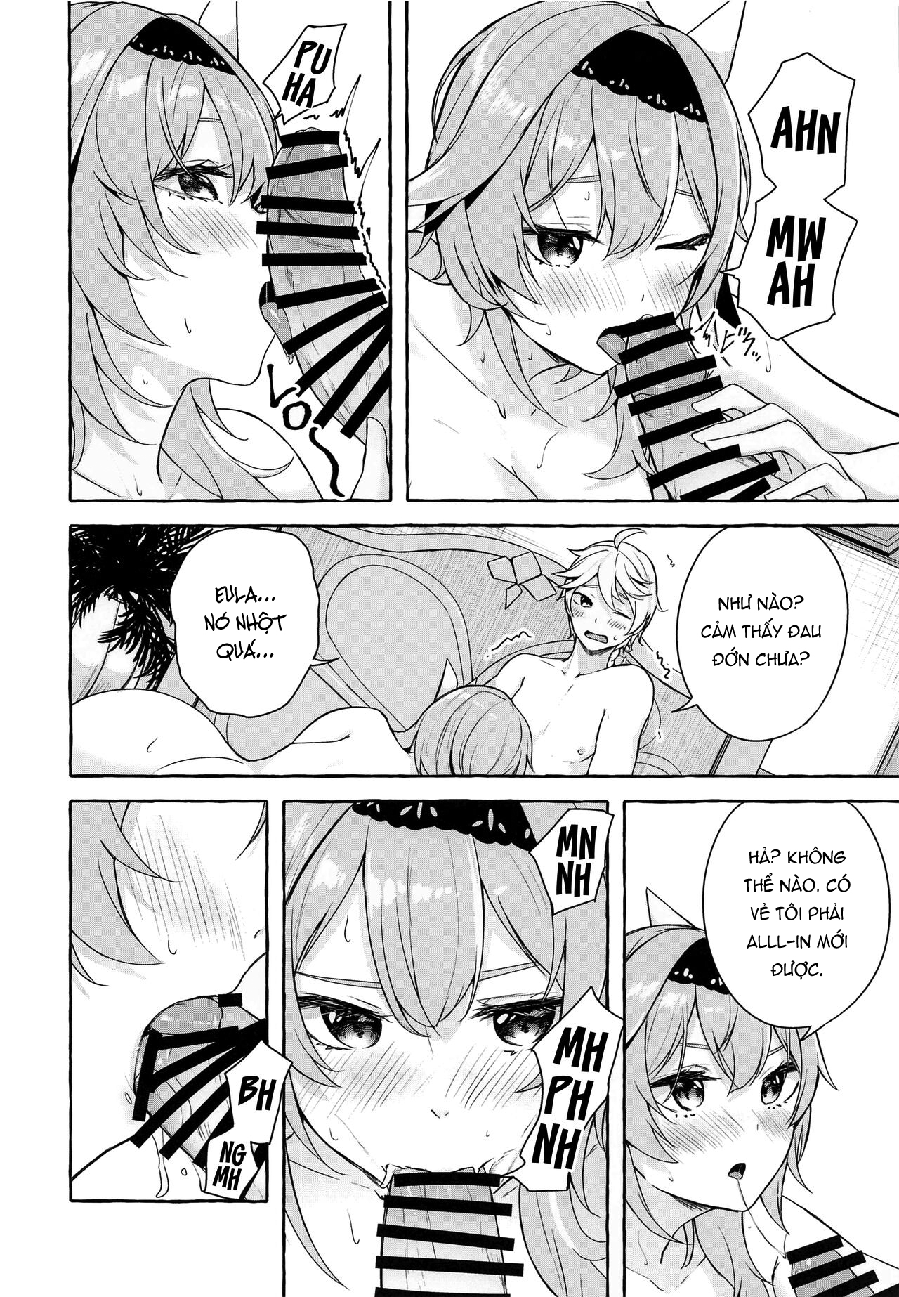 Đọc truyện hentai Phản ứng tan chảy của Eula - Oneshot