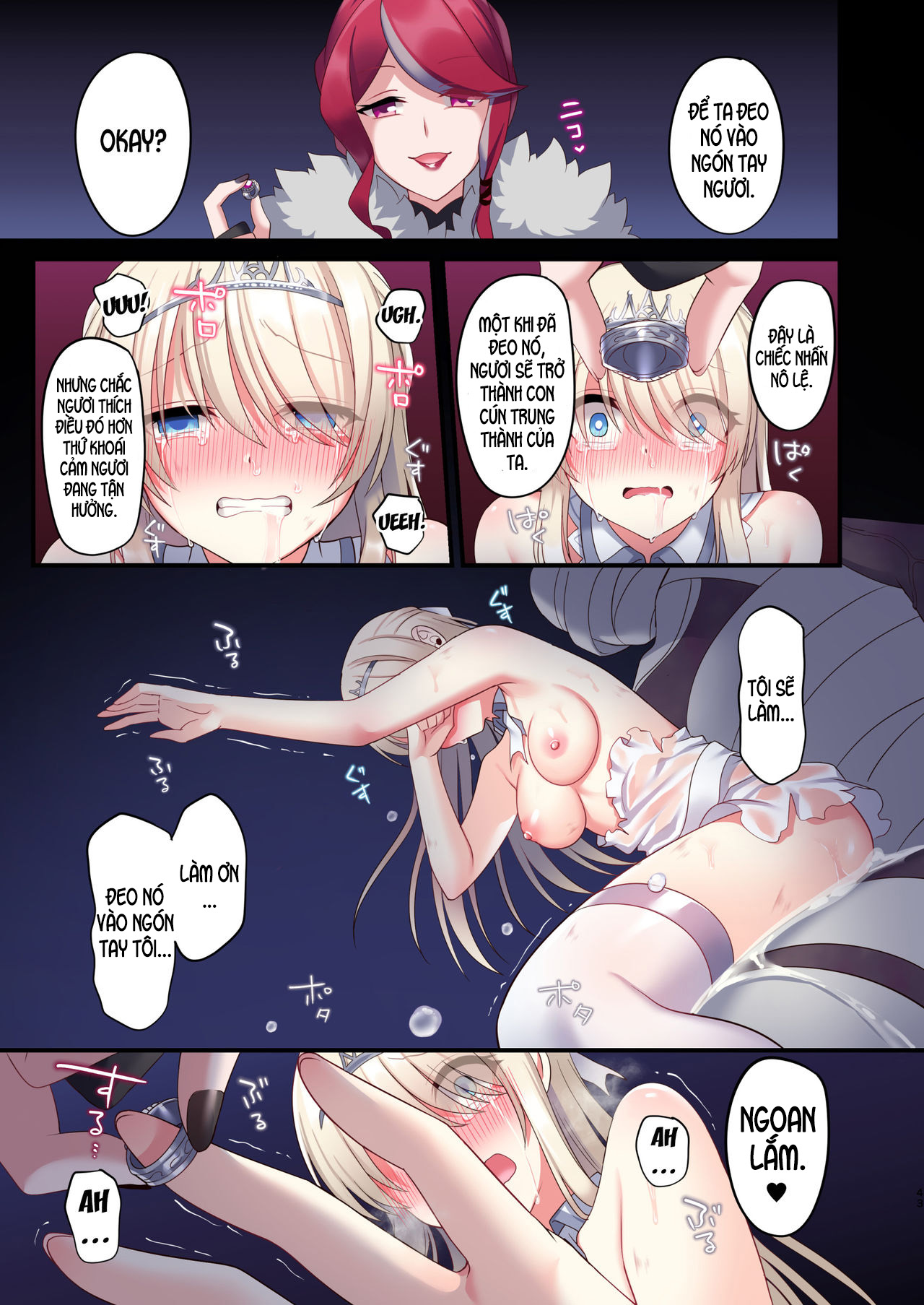 Đọc truyện hentai Noroi no Yubiwa de Game Over + Omake CG - Chap 2: sếch tàn bạo