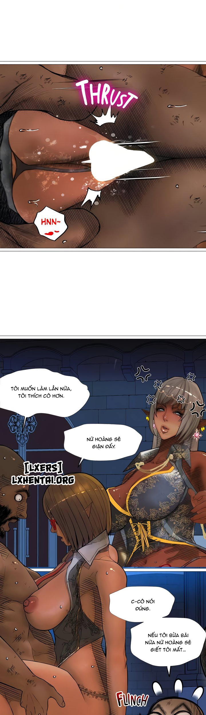 Đọc truyện hentai Nữ Hoàng Dark Elf Và Nô Lệ Orc - Chap 27