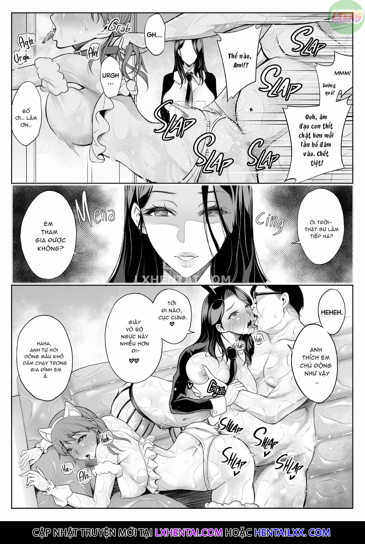Đọc truyện hentai Red Light District: MILF/Daughter NTR - Chap 2 - Double the Fun