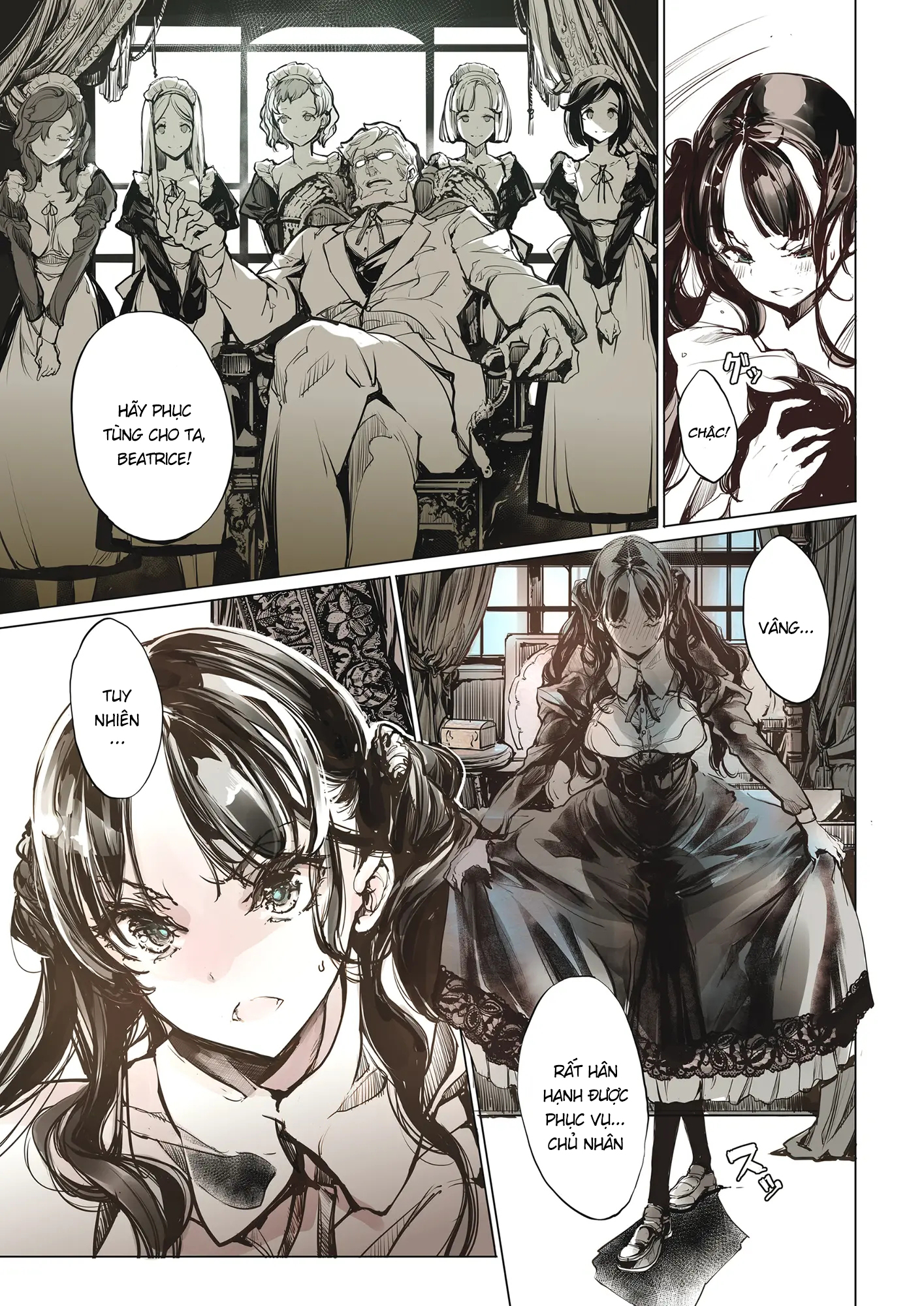 Đọc truyện hentai Dinh thự hầu gái Beatrice - Nửa đầu