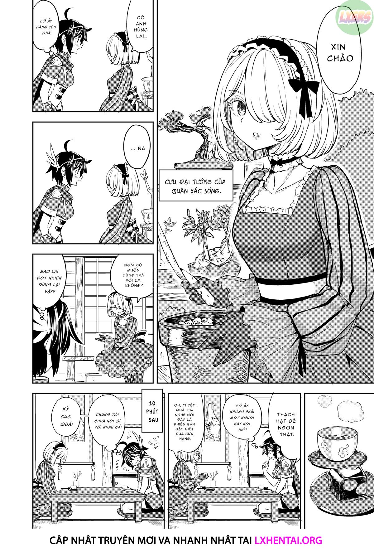 Đọc truyện hentai Tái sinh thành một nữ anh hùng có 5 người vợ quỷ - Chap 4