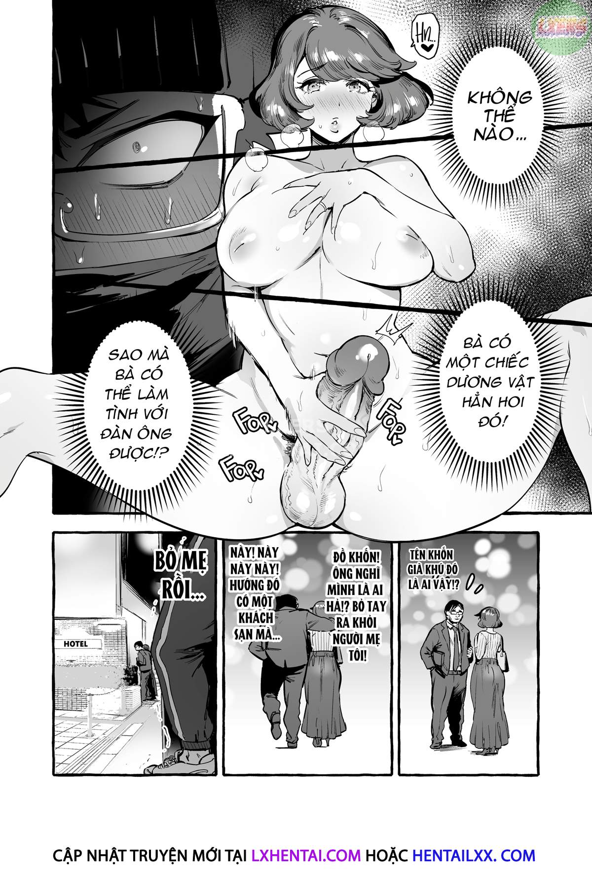 Đọc truyện hentai Omae No Kaa-Chan Kyokondashi Sourou!! - Oneshot
