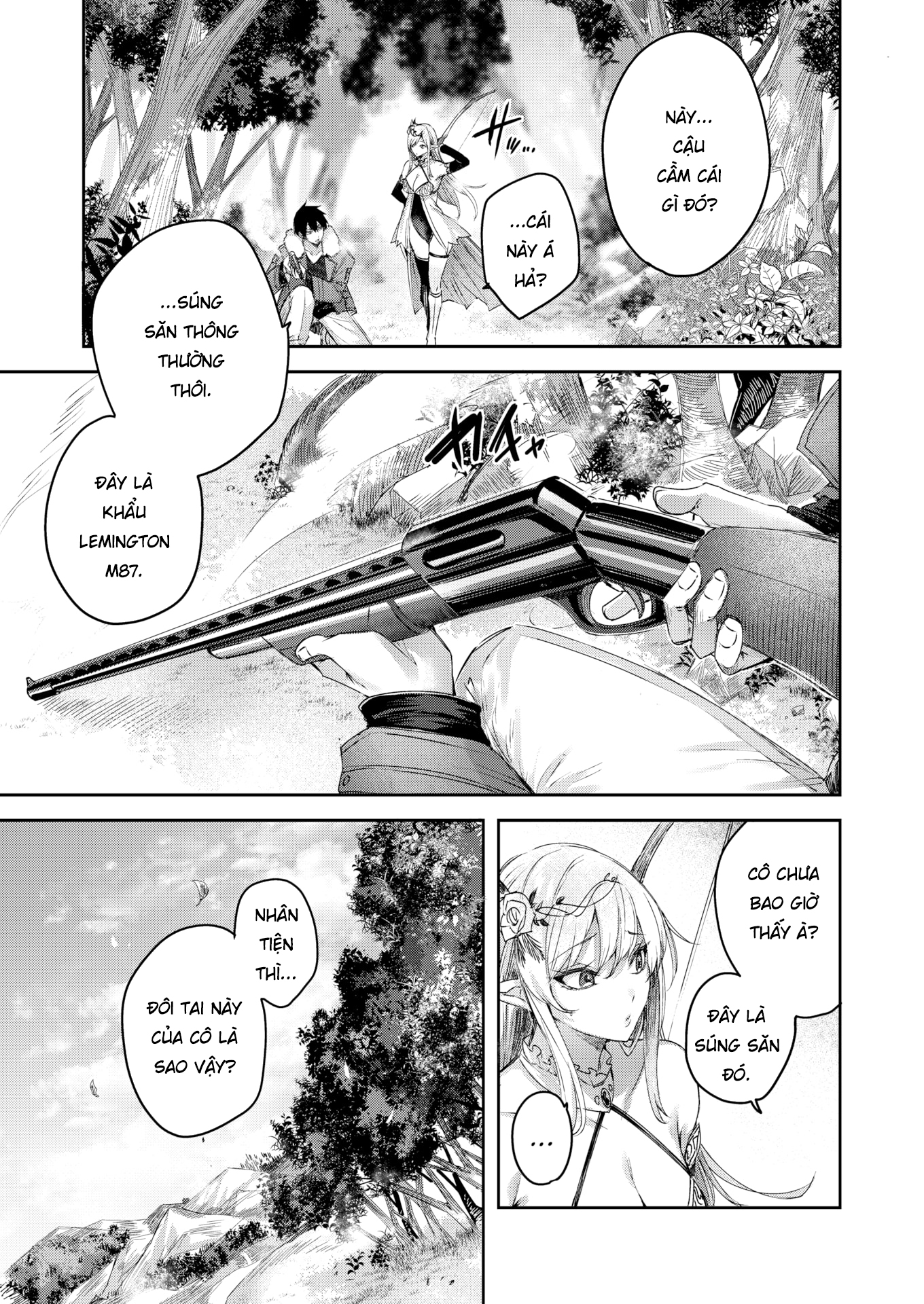 Đọc truyện hentai Cuộc chạm trán của chàng thợ săn đơn độc trong khu rừng yêu tinh - Chap 1