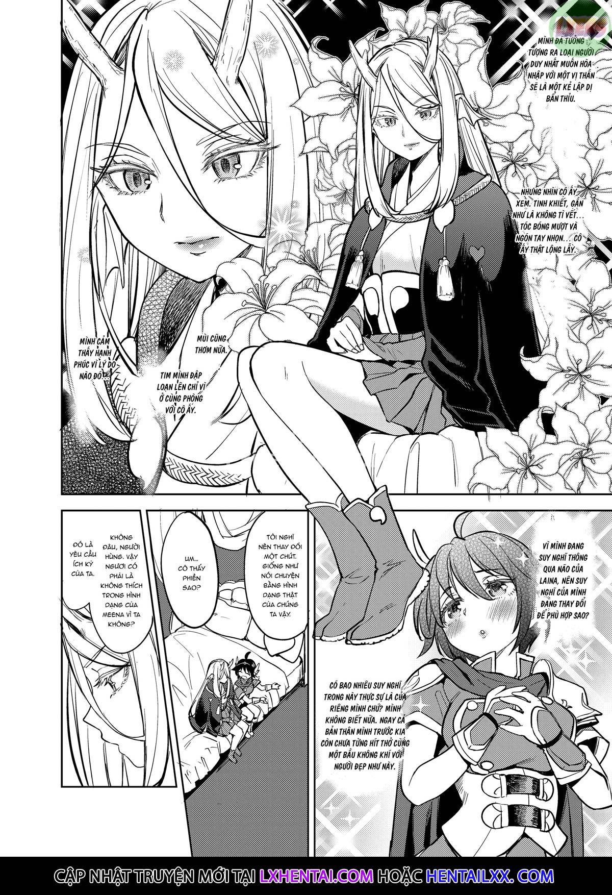 Đọc truyện hentai Tái sinh thành một nữ anh hùng có 5 người vợ quỷ - Chap 2
