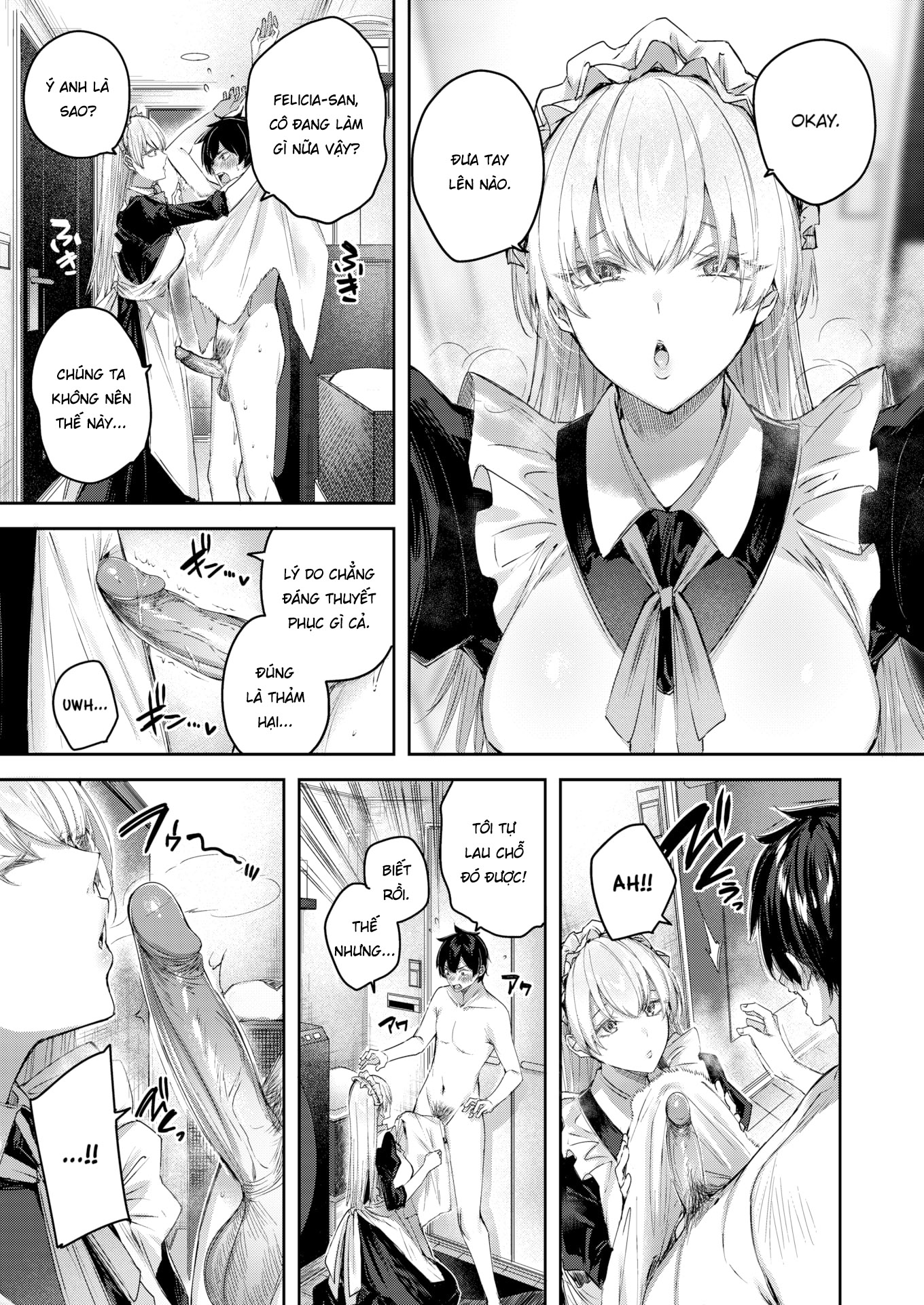 Đọc truyện hentai Dịch Vụ Nàng Hầu Thơ Ngây - Oneshot